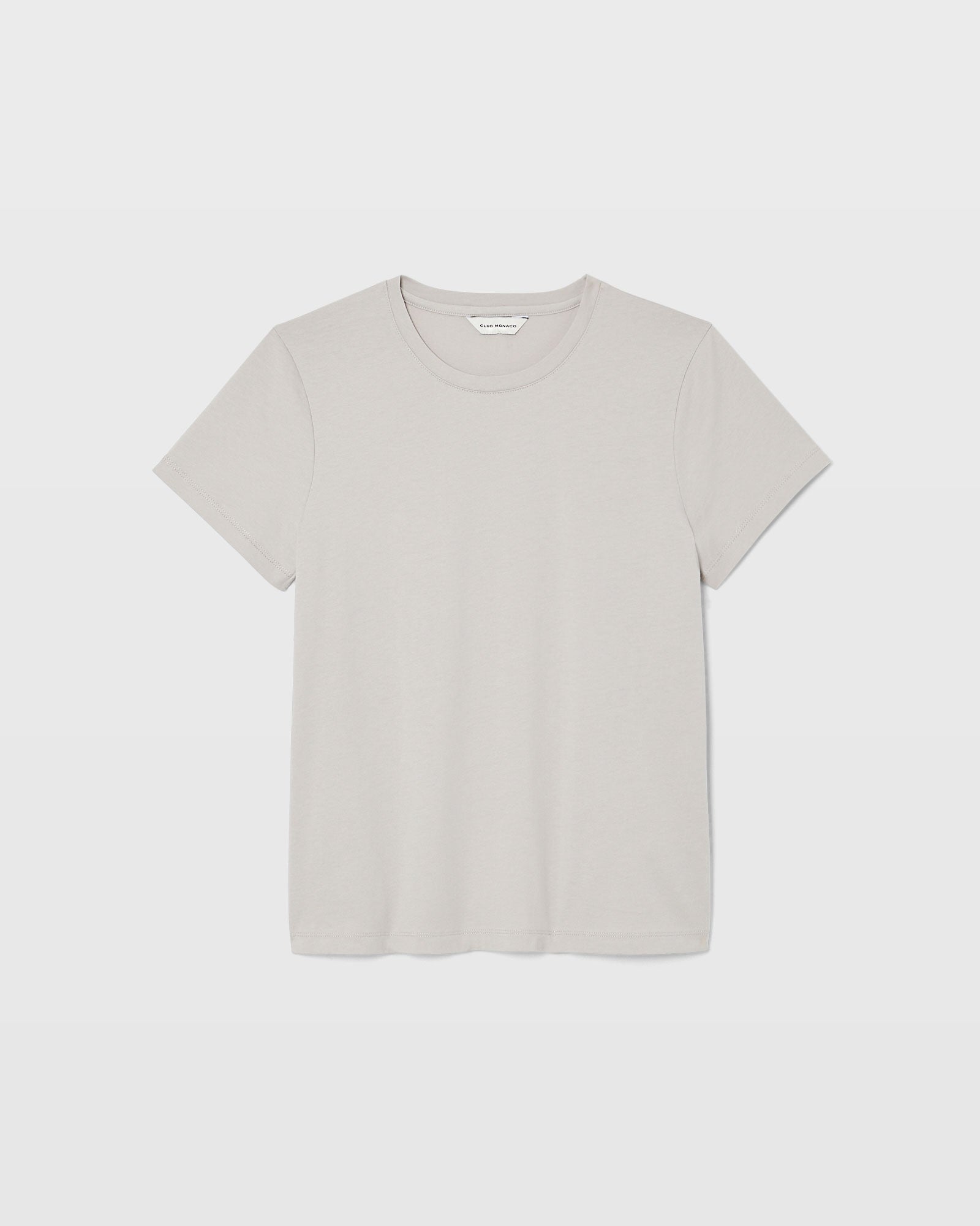 CLUB MONACO - The Crewneck Tee - Light Grey