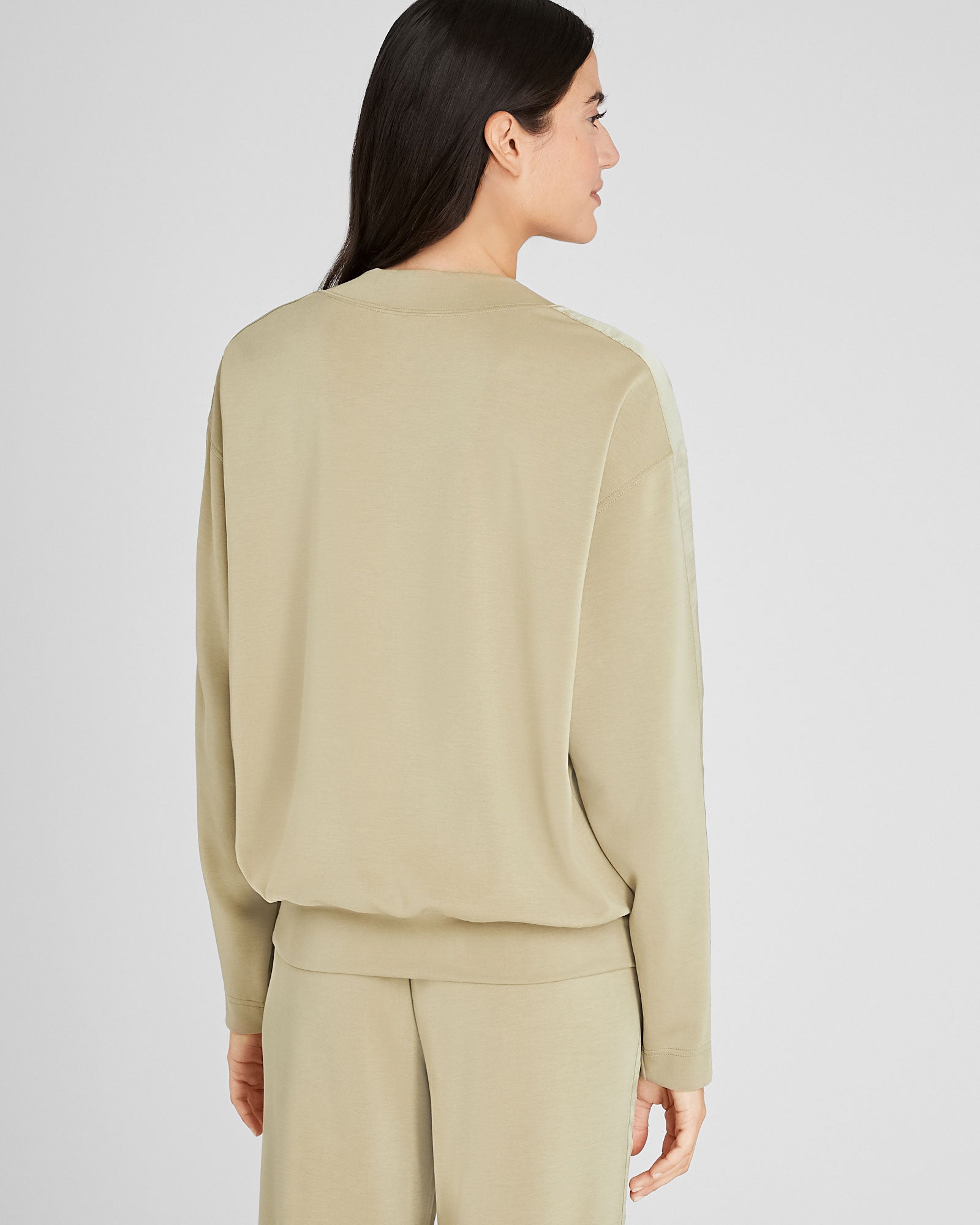 CLUB MONACO - Chandail avec rayure en satin - Thym