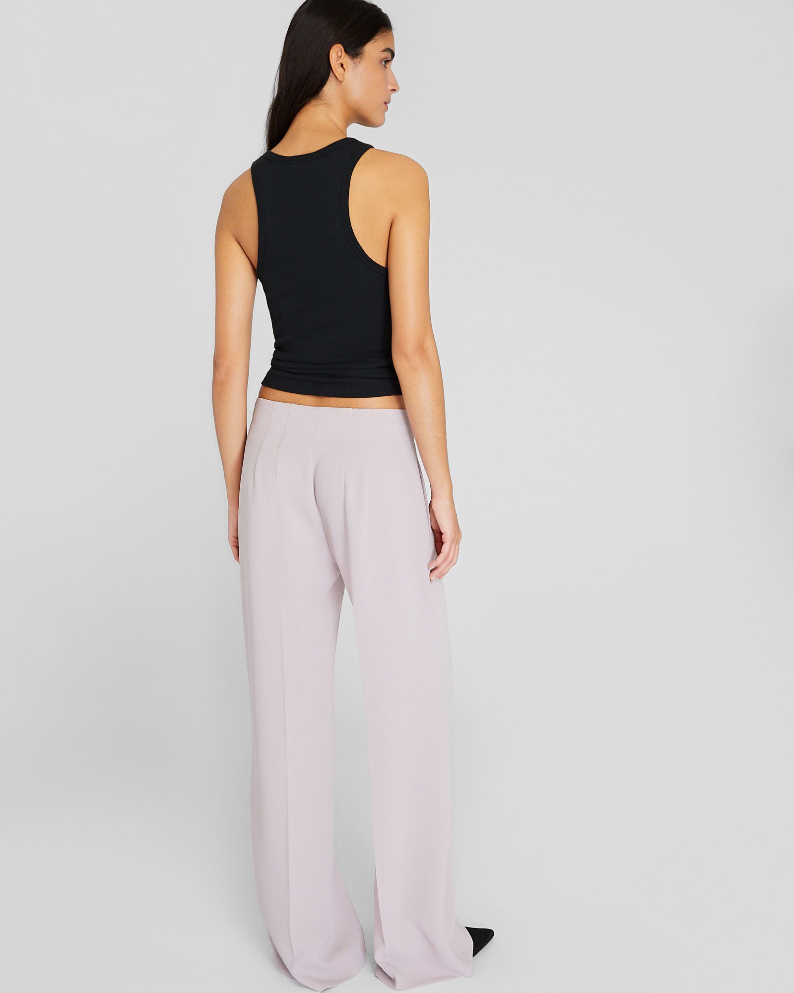 CLUB MONACO - High-Rise Fluid Crepe Trouser - Soft Lavender