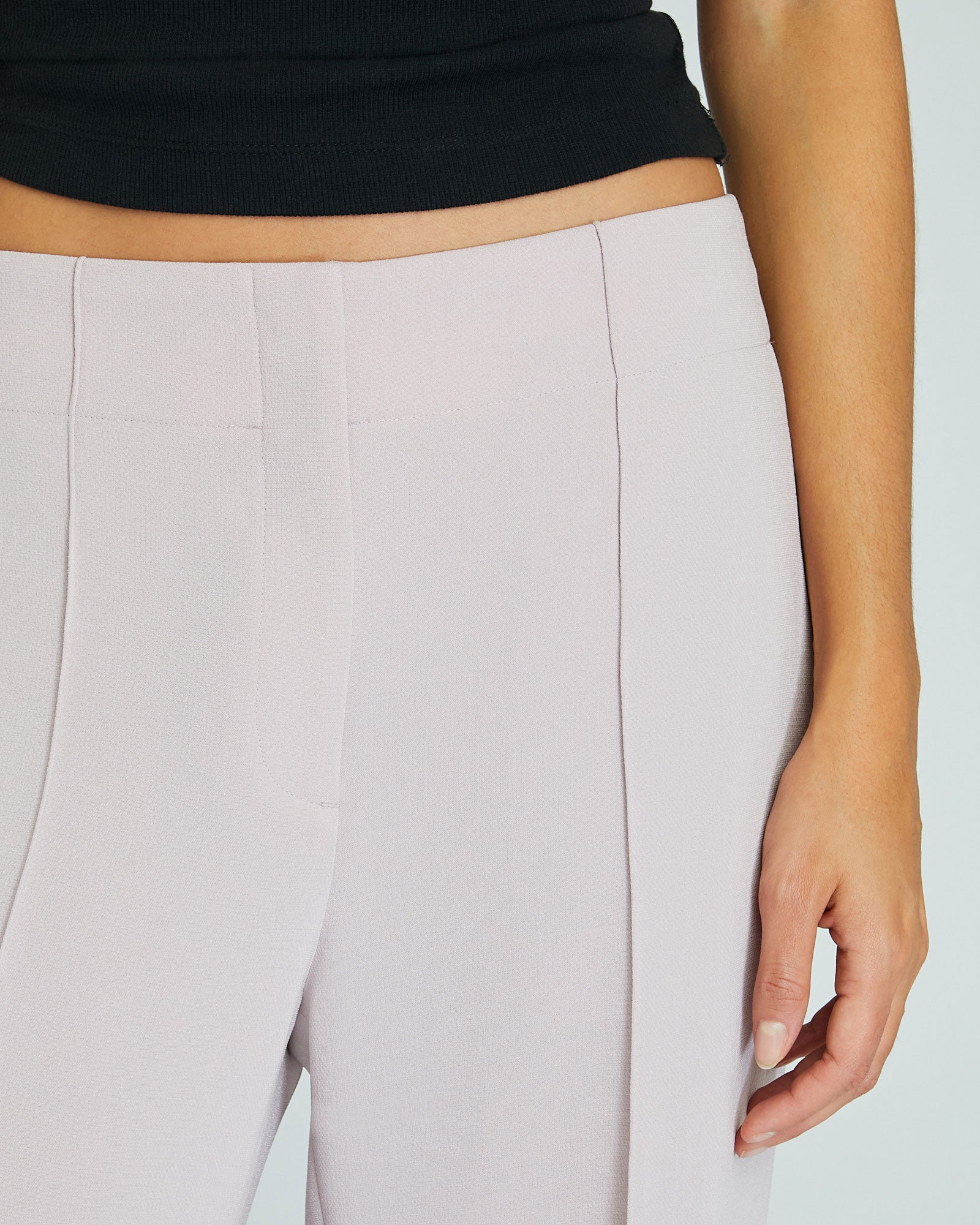 CLUB MONACO - High-Rise Fluid Crepe Trouser - Soft Lavender