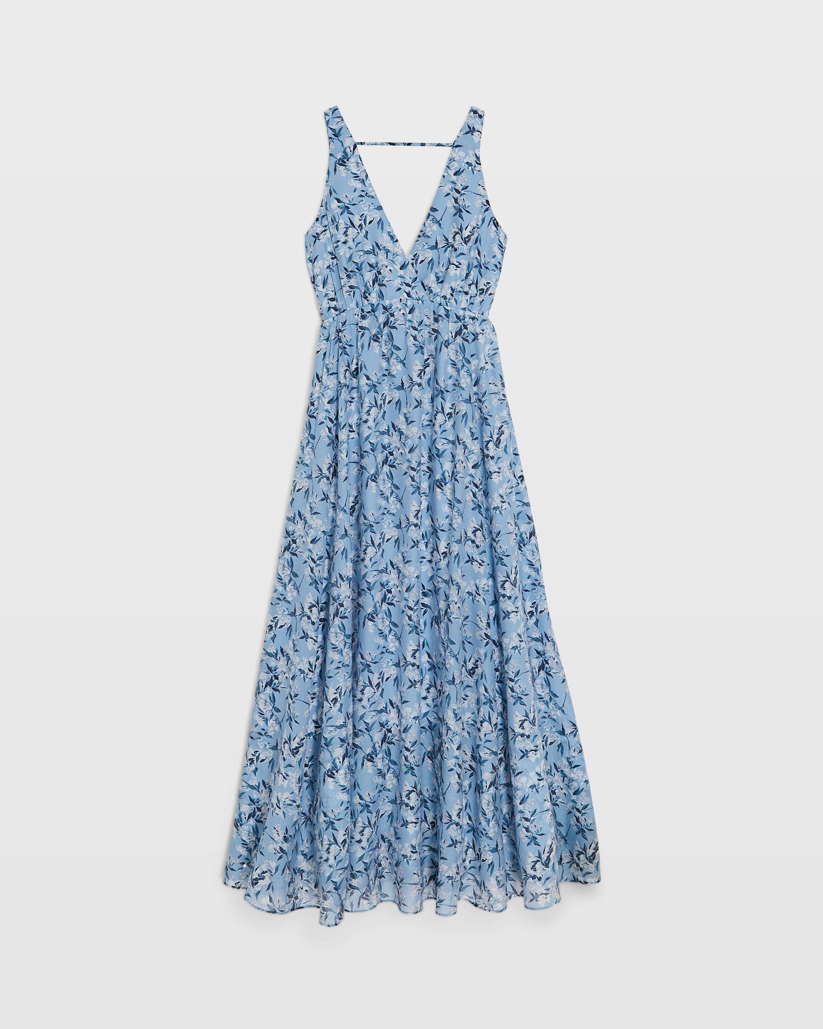 CLUB MONACO - Sleeveless Organza Maxi Dress - Blue Base