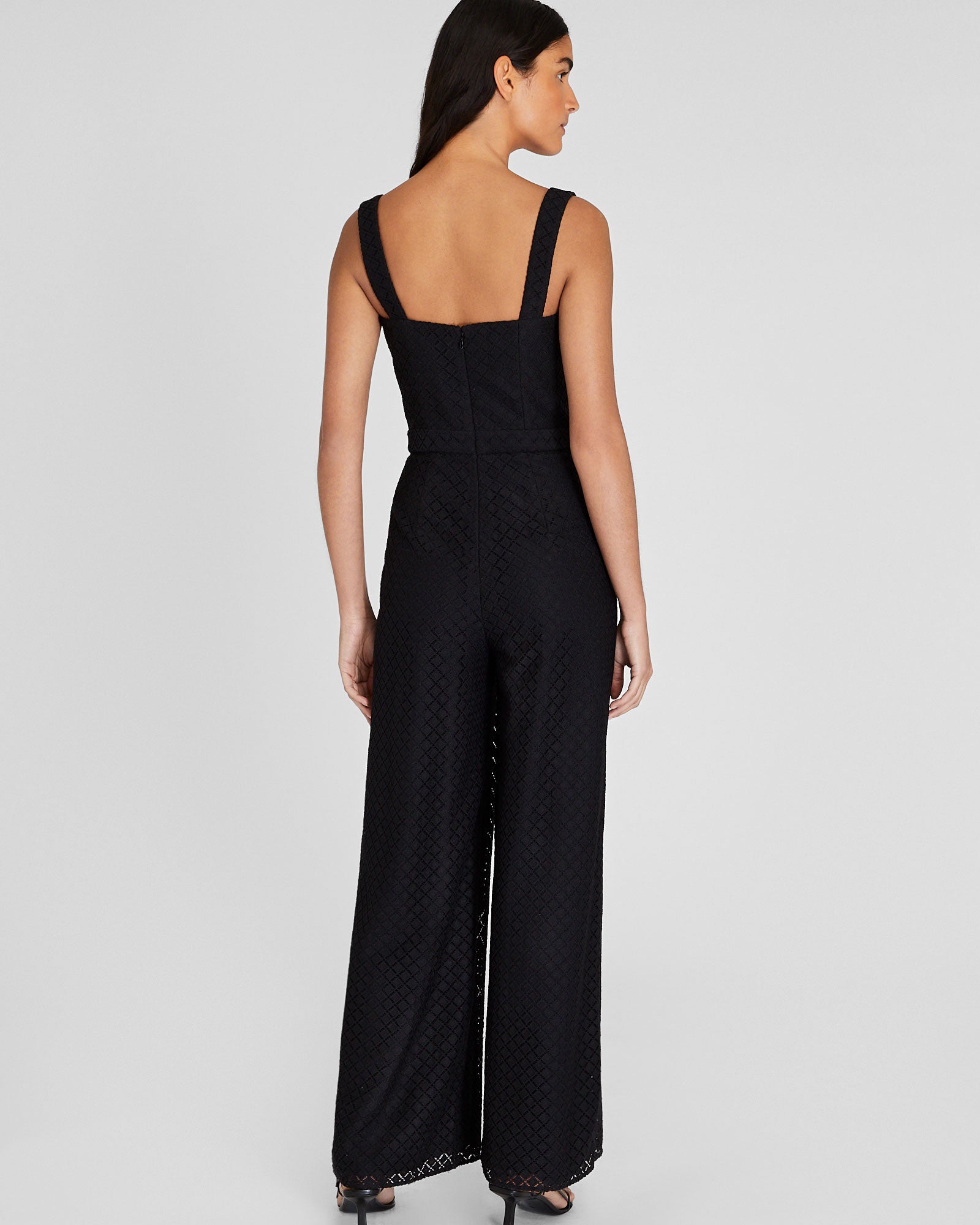 CLUB MONACO - Combinaison en dentelle géo - Noir