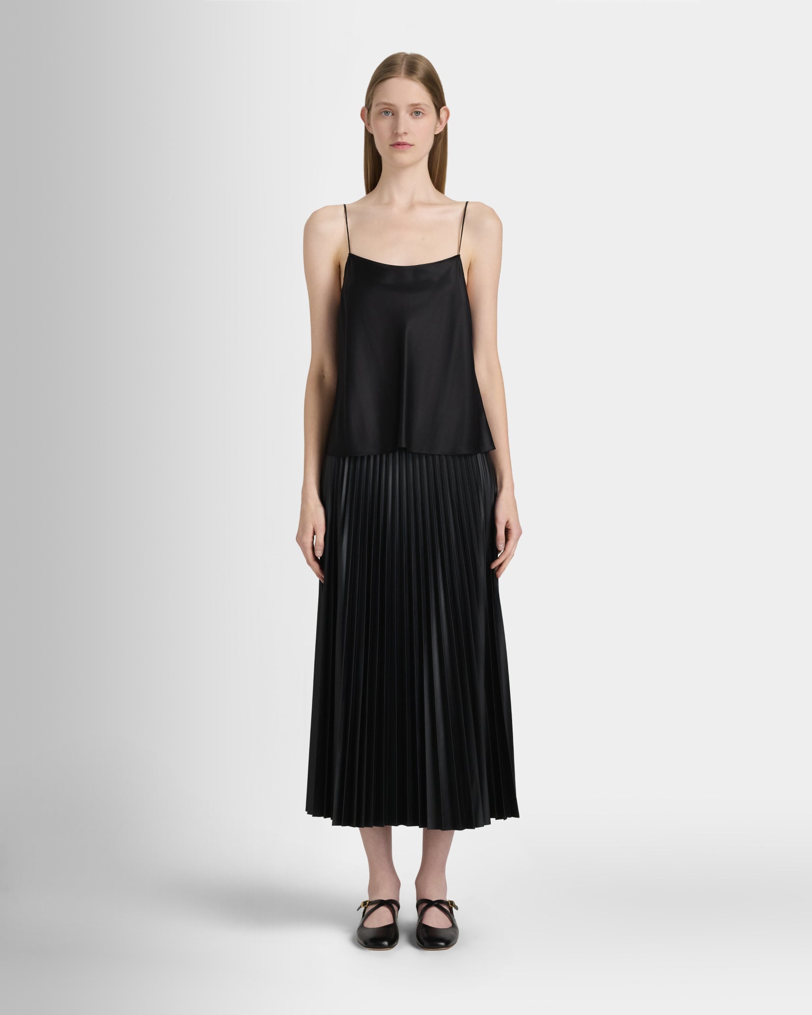 Club Monaco Corp, CA - Silk Charmeuse Cami - Black