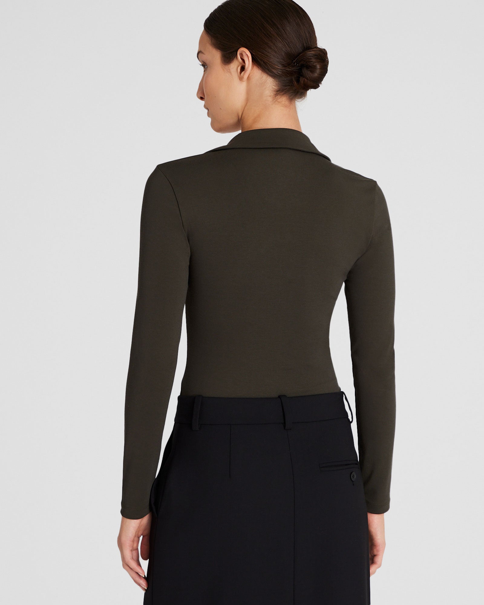CLUB MONACO - Johnny Collar Bodysuit - Green