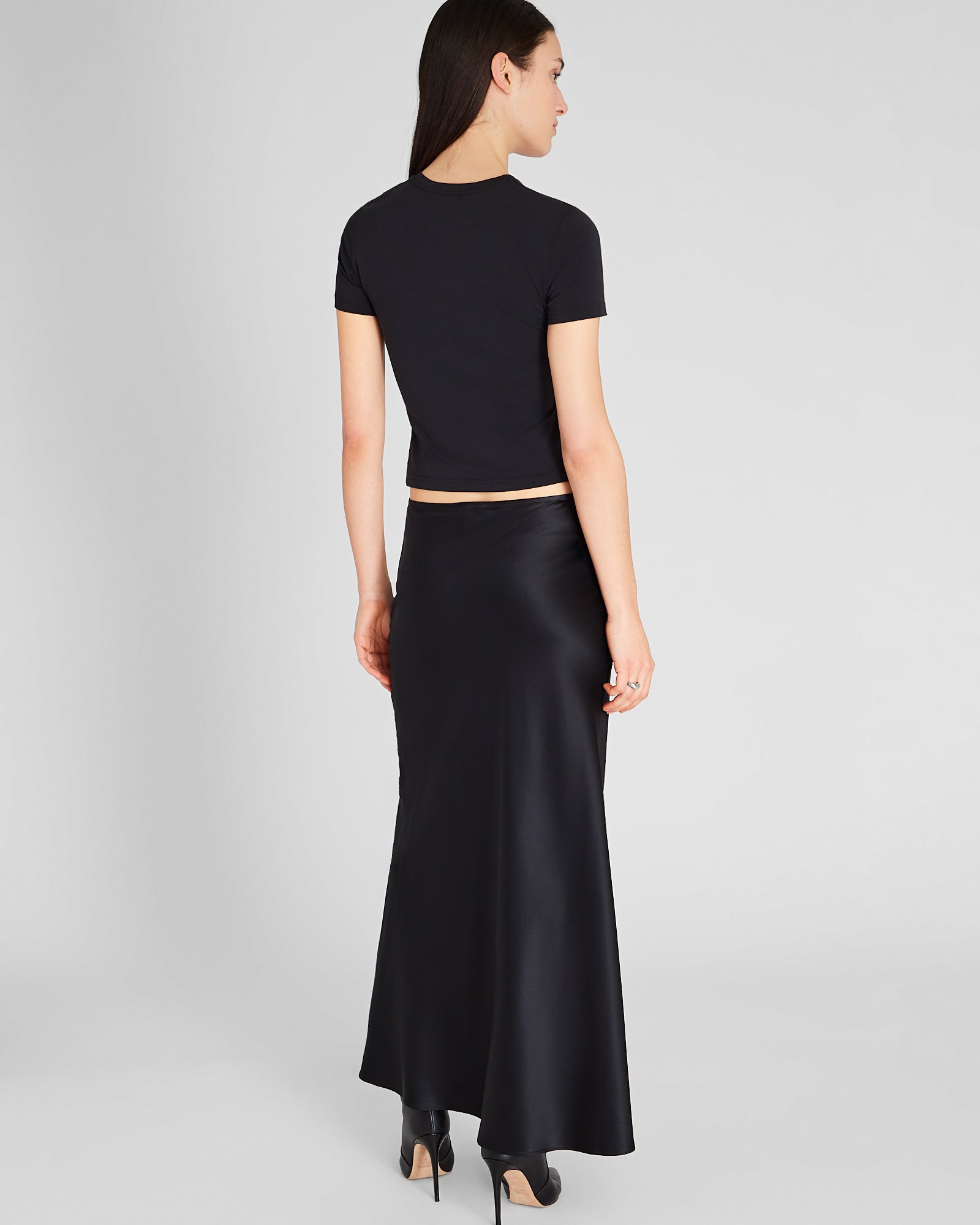 CLUB MONACO - Silk Charmeuse Maxi Skirt - Black