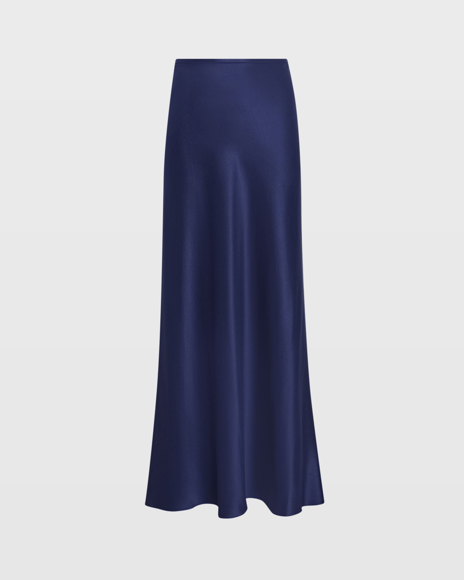 CLUB MONACO - Jupe maxi en charmeuse de soie - Marine