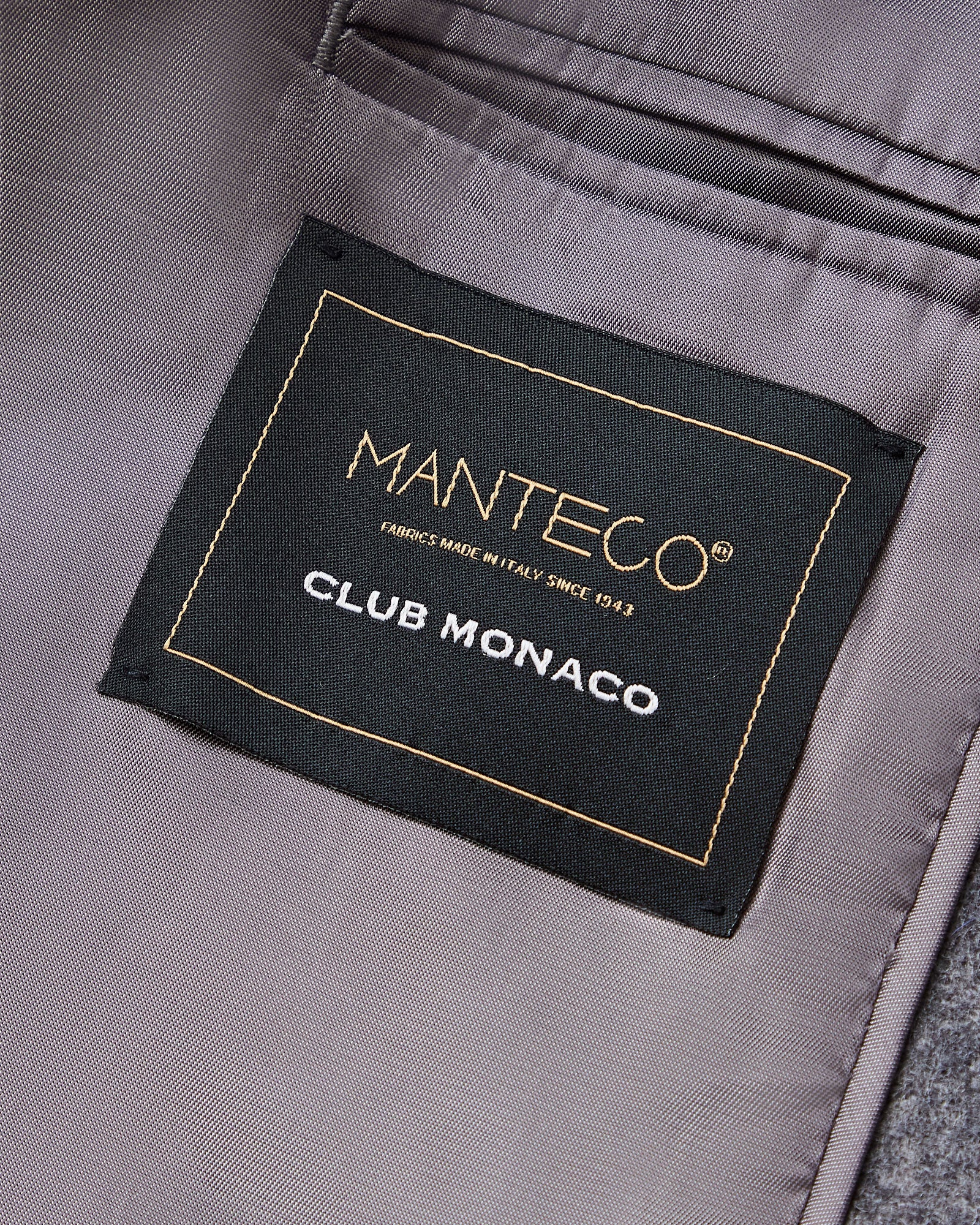 CLUB MONACO - Caban classique - Gris Chiné Moyen