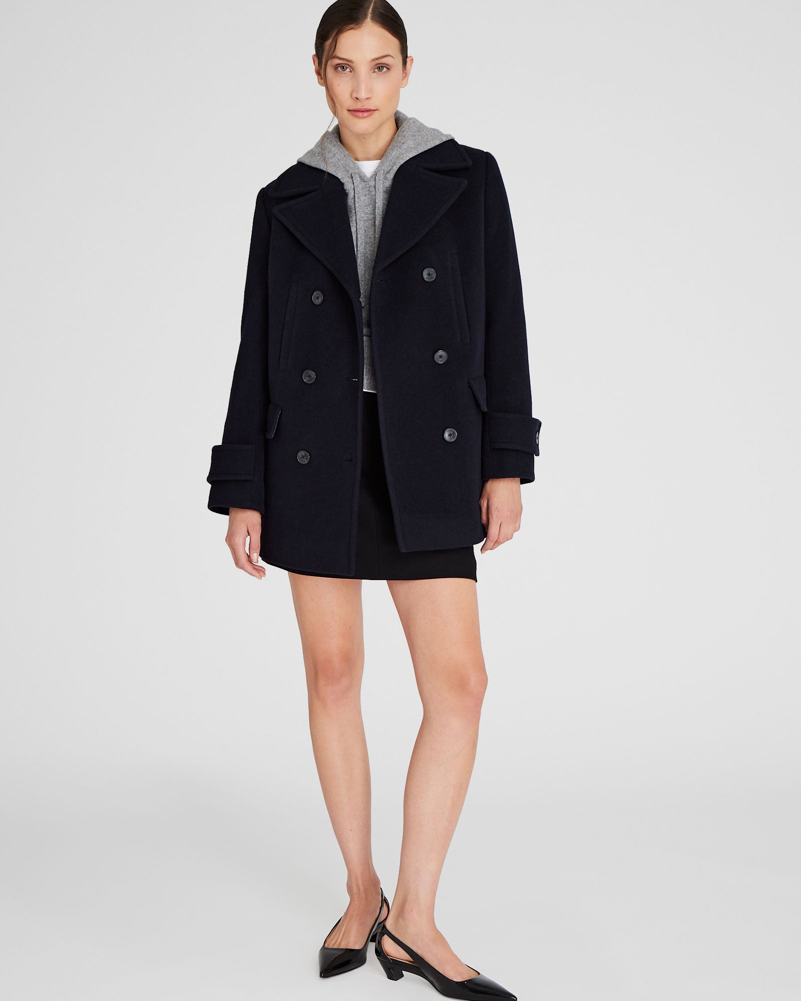 CLUB MONACO - Caban classique - Marine foncé