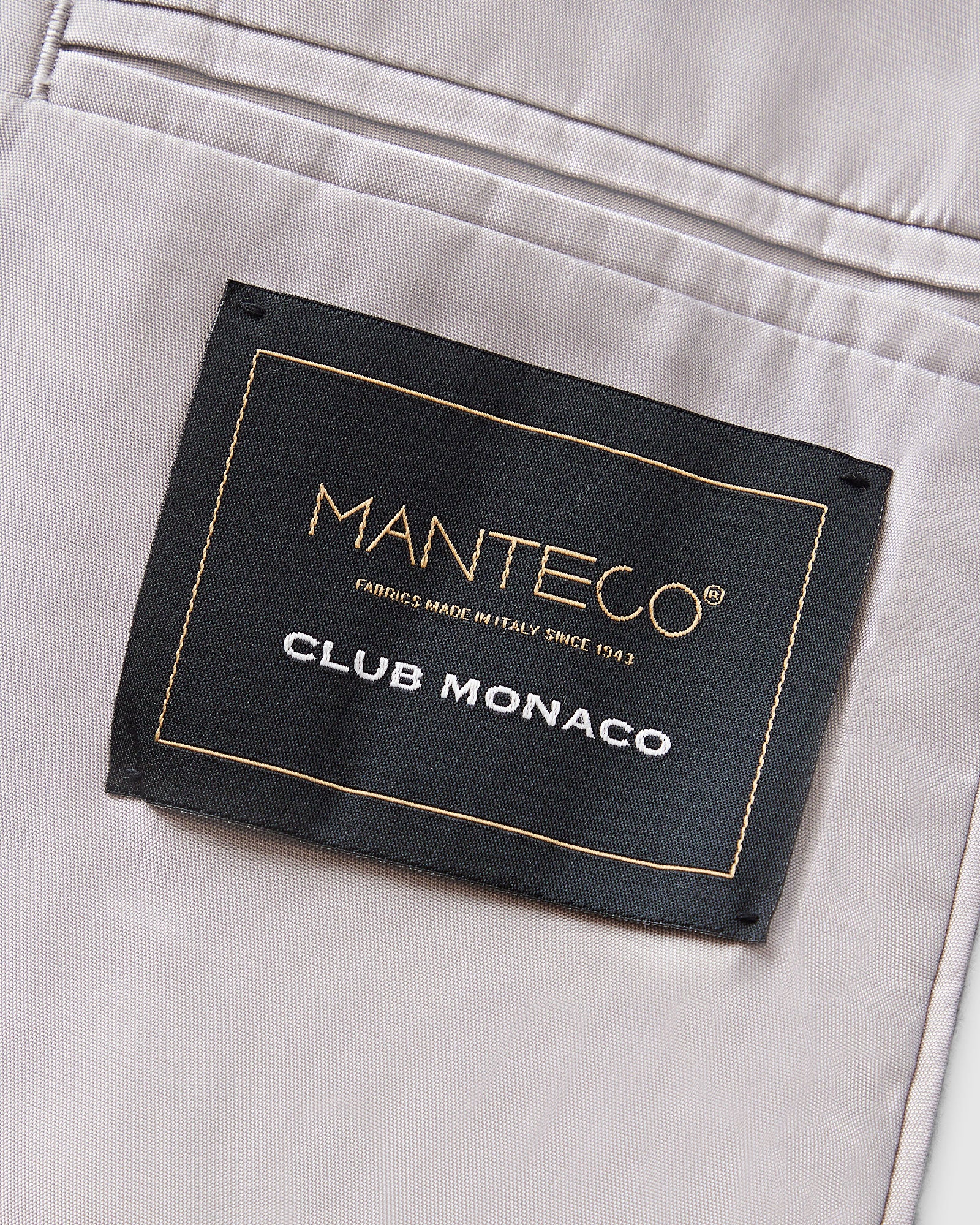 CLUB MONACO - Manteau double boutonnage à revers - Gris Chiné Moyen