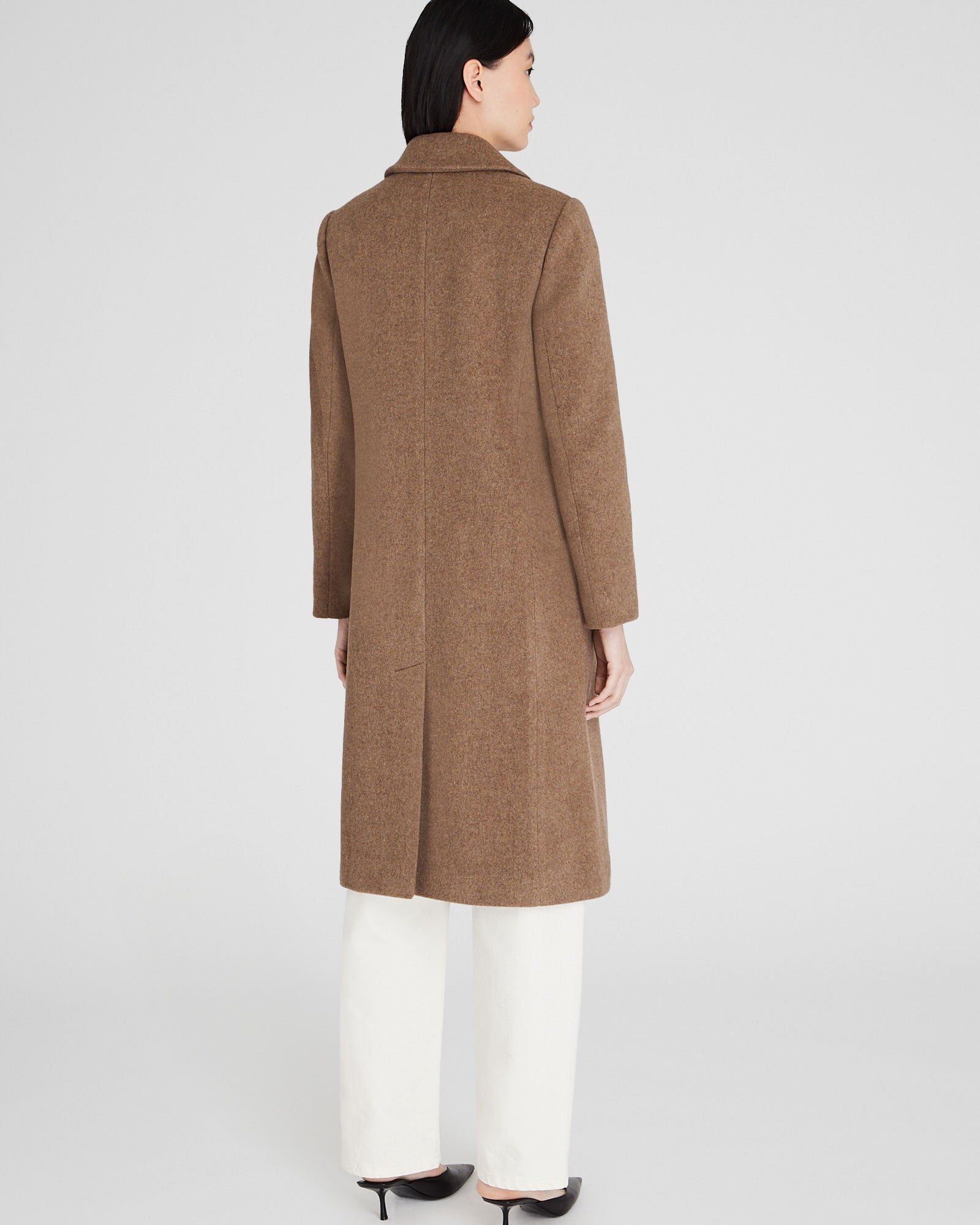CLUB MONACO - Manteau double boutonnage à revers - Taupe