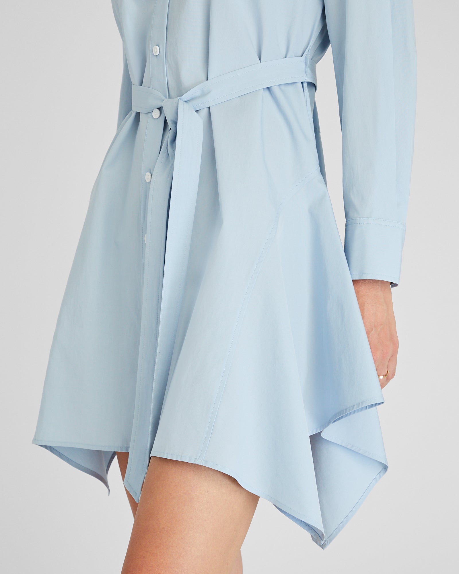 CLUB MONACO - Trapeze Shirt Dress - Oxford Blue