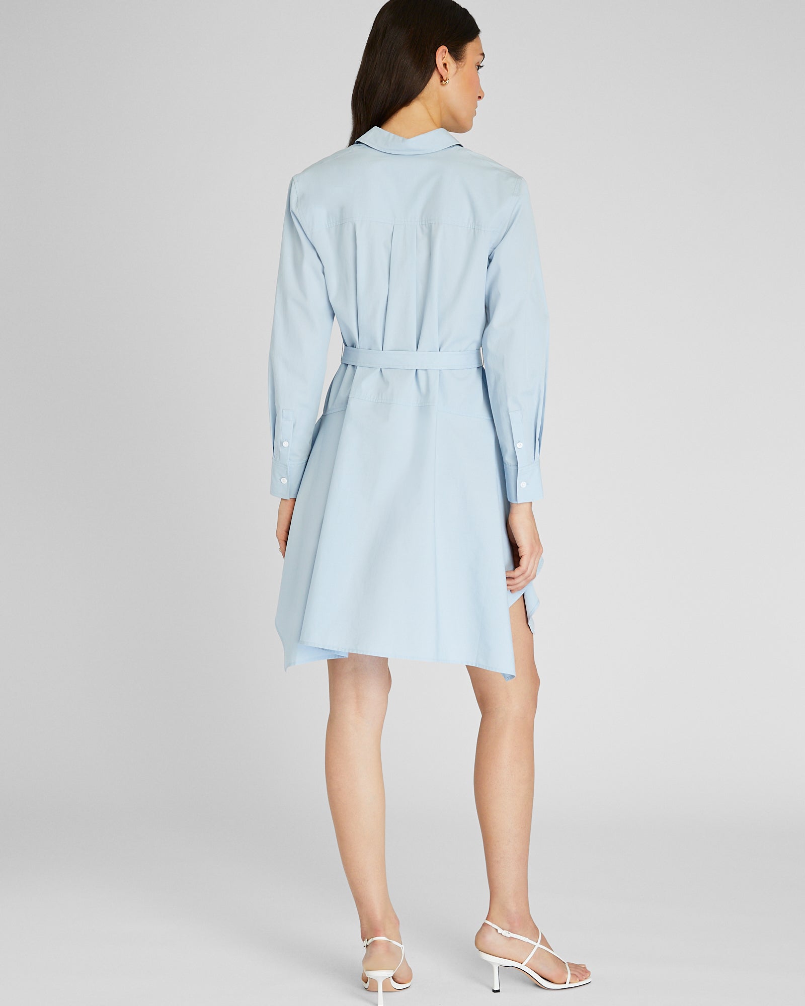 CLUB MONACO - Trapeze Shirt Dress - Oxford Blue