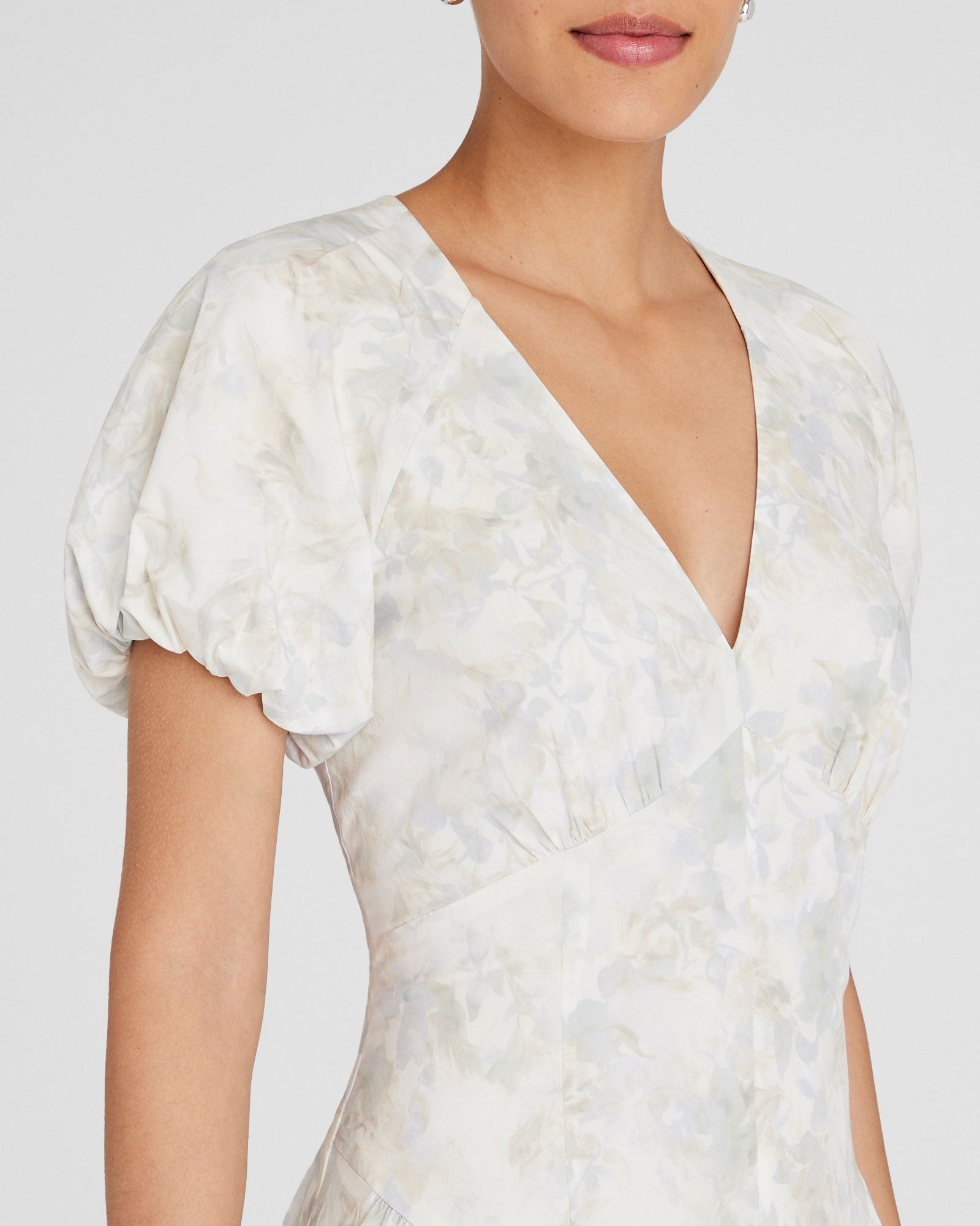 CLUB MONACO - Robe maxi à manches bouffantes - Base De Crème