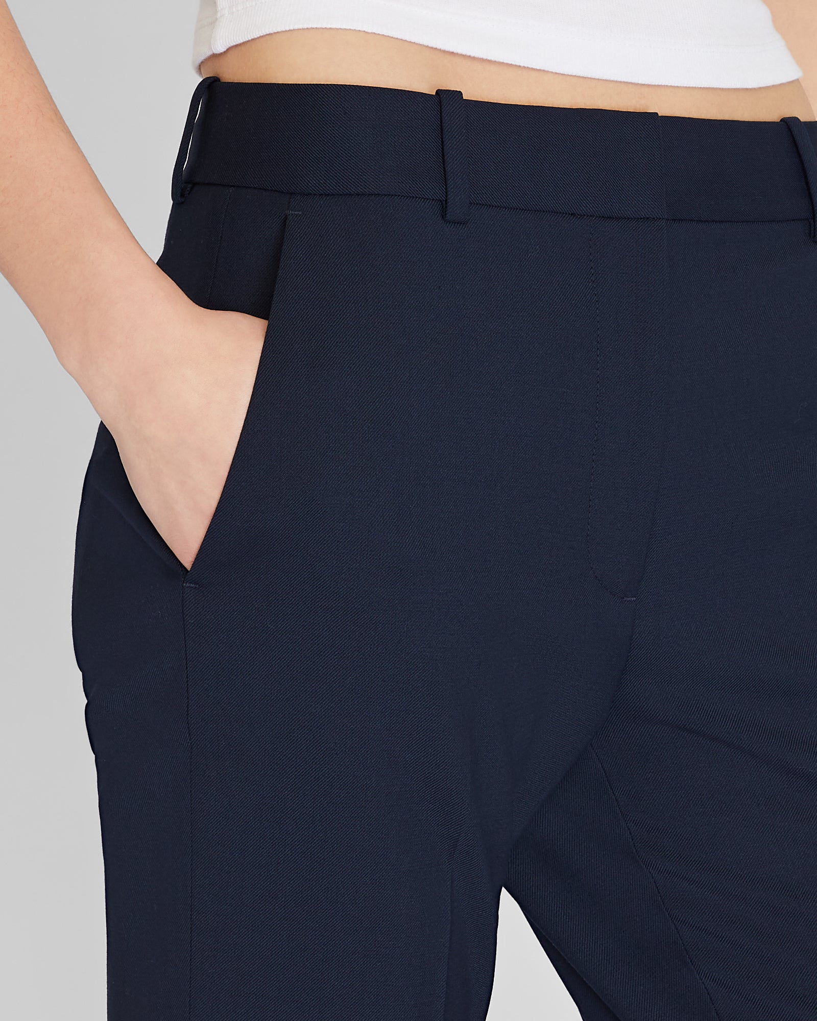 CLUB MONACO - Slim Bootcut Borrem Pant - Navy