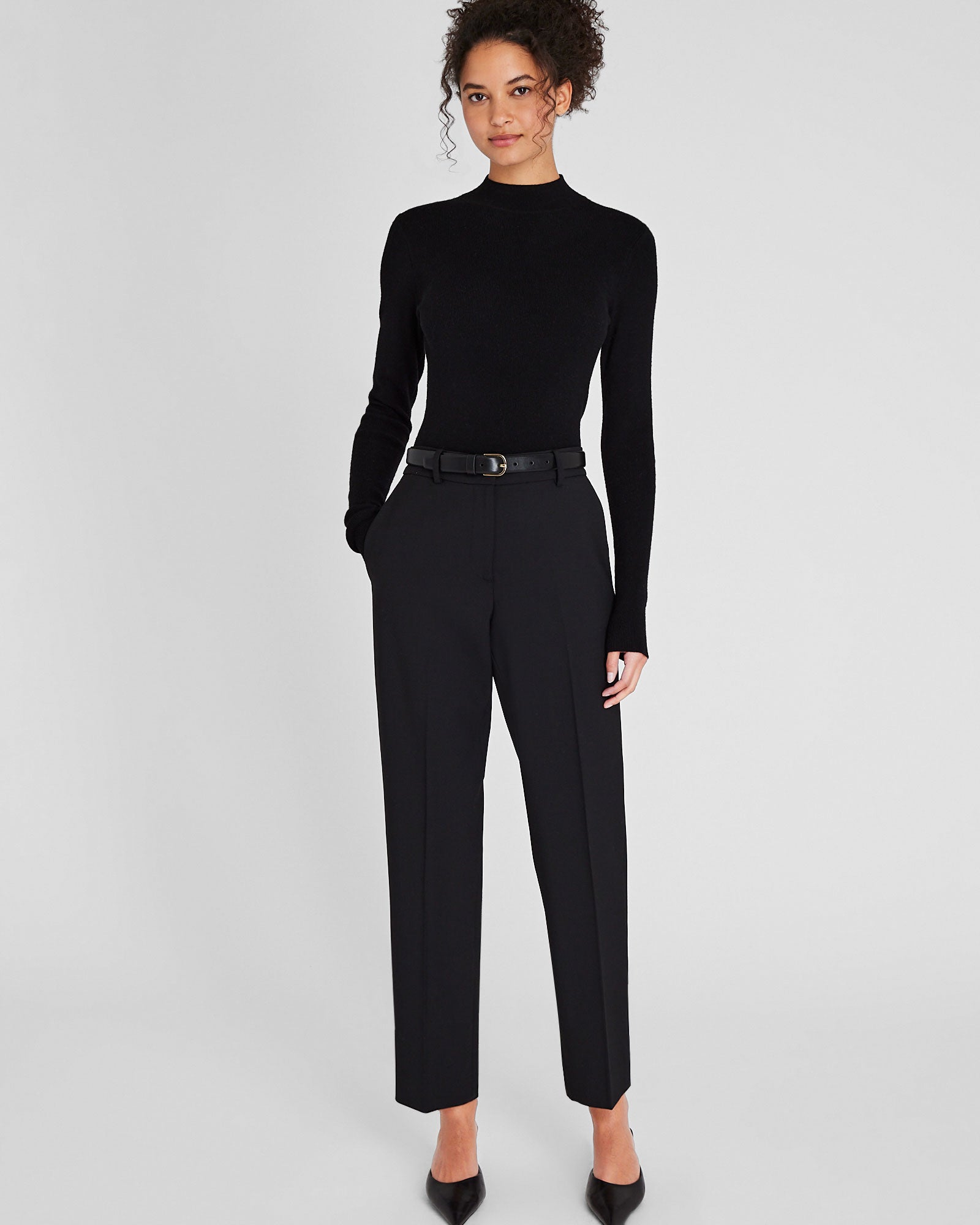 CLUB MONACO - Pantalon Borrem à taille élastique - Noir