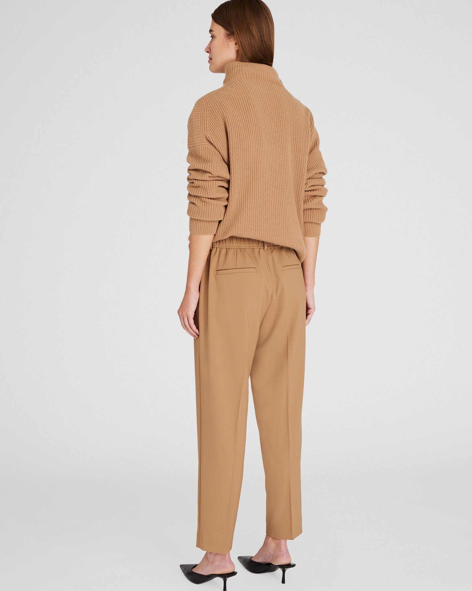 CLUB MONACO - Pantalon Borrem à taille élastique - Chameau chaud