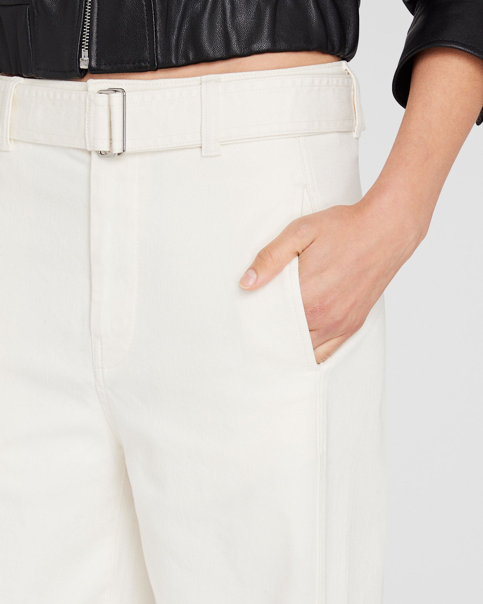 CLUB MONACO - Curved Seam Utility Pant - Off White