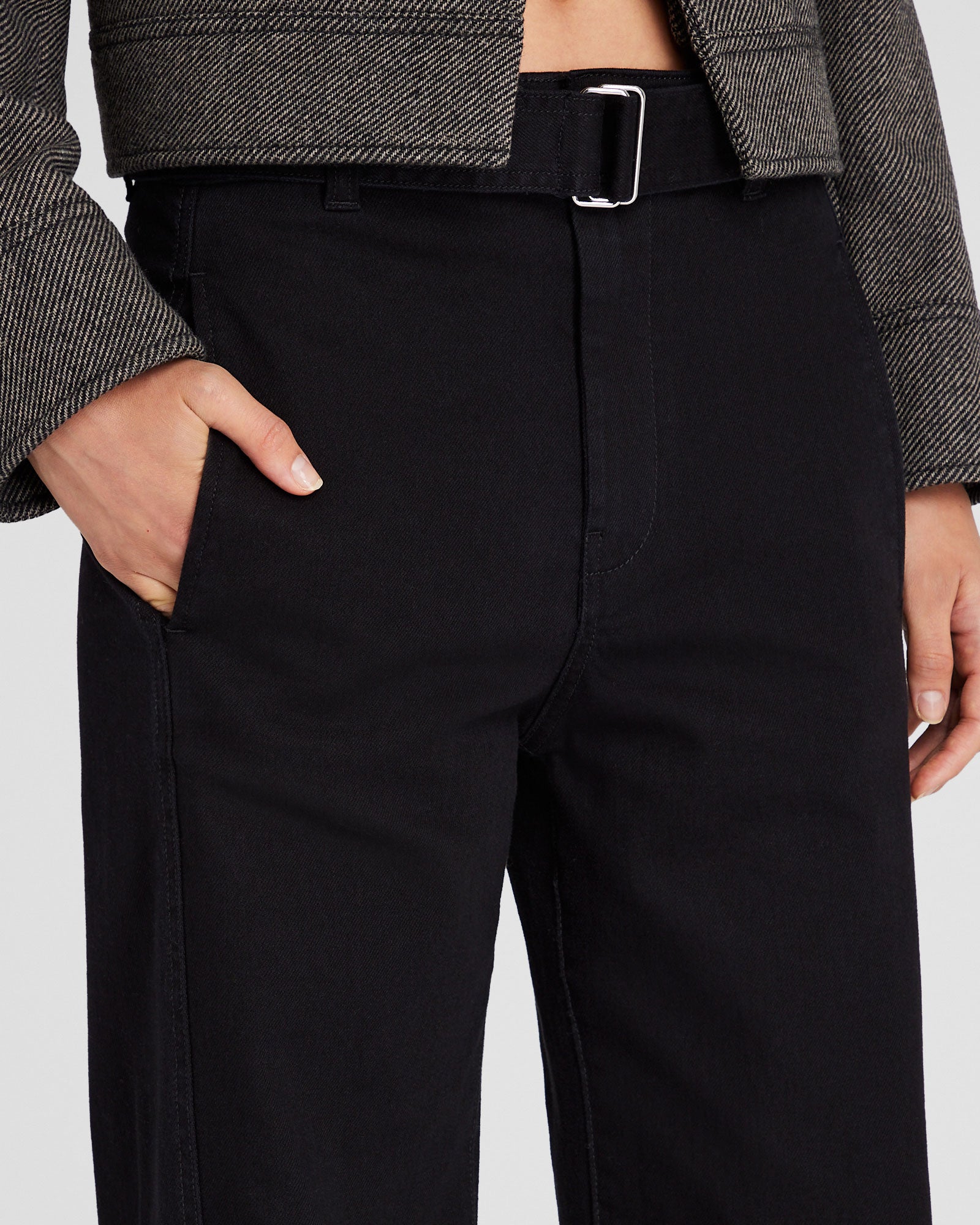 CLUB MONACO - Curved Seam Utility Pant - Black