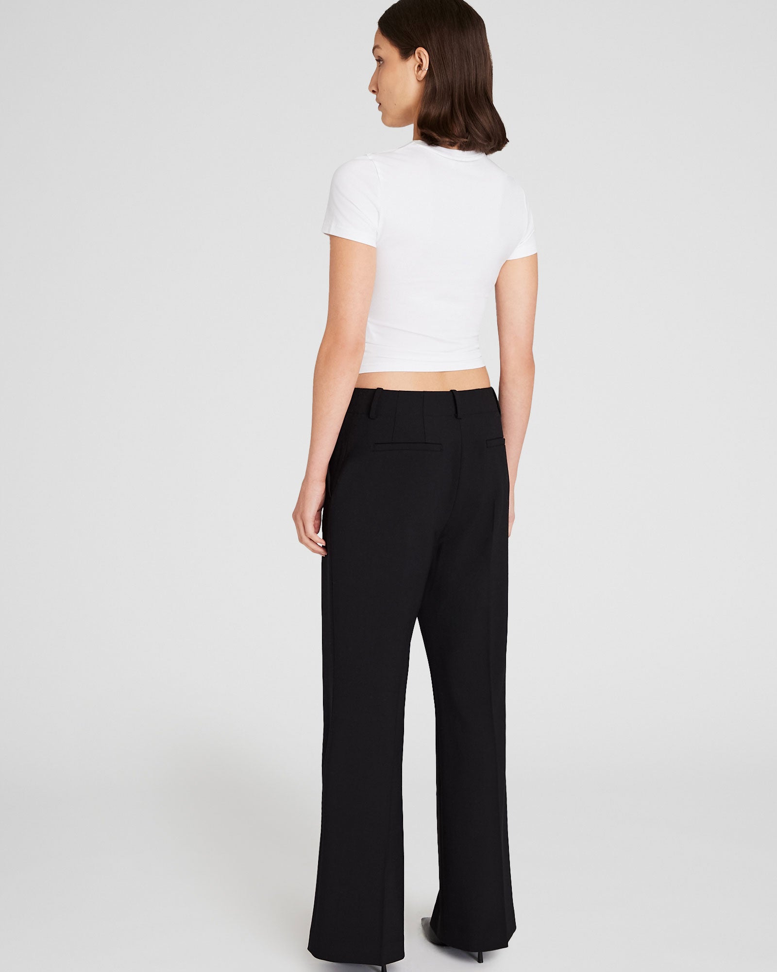 CLUB MONACO - Relaxed Flare Borrem Pant - Black