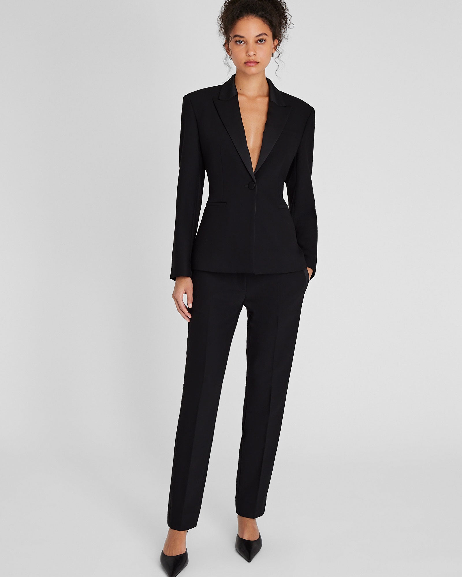 CLUB MONACO - Slim Tuxedo Pant - Black