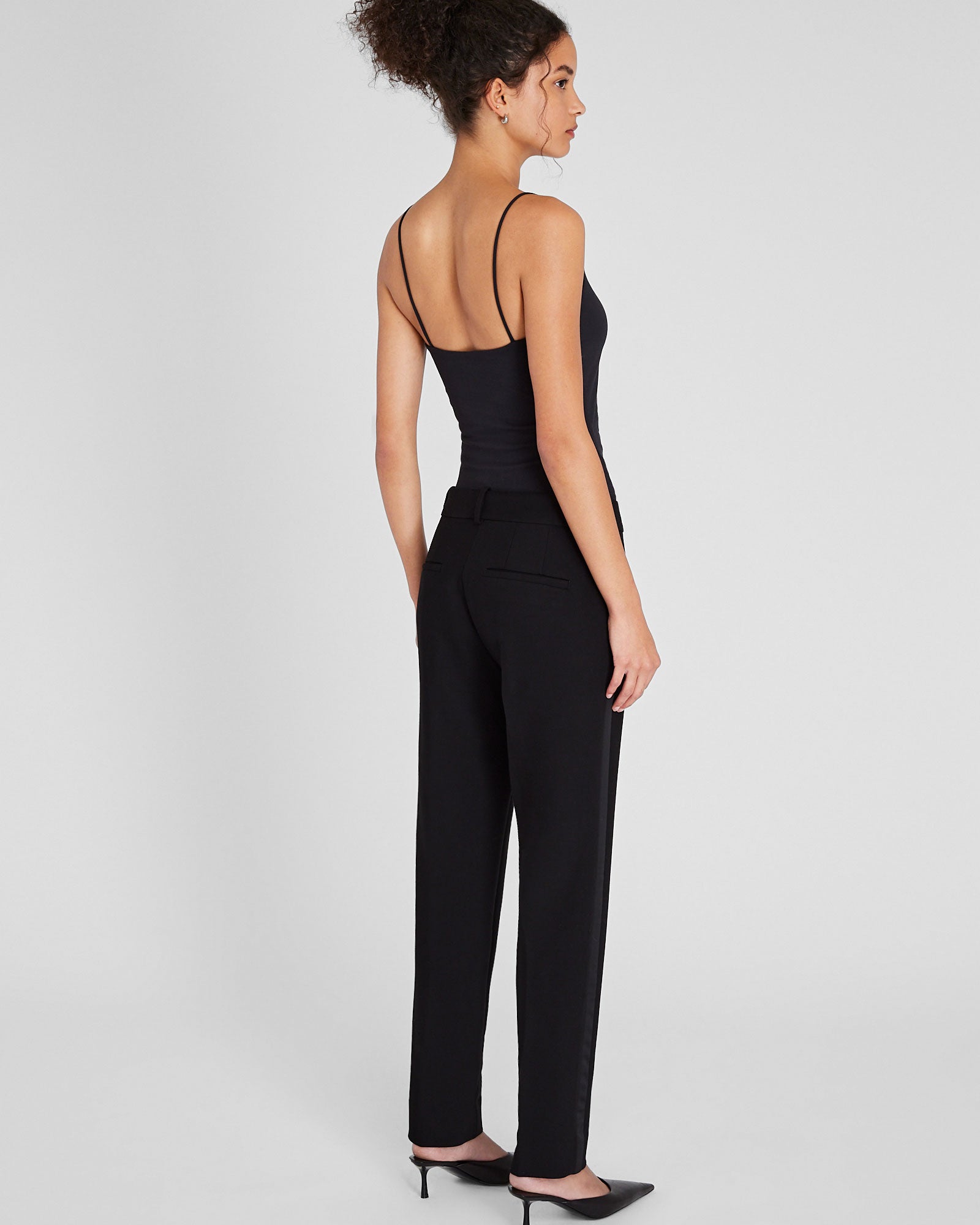 CLUB MONACO - Pantalon de smoking étroit - Noir