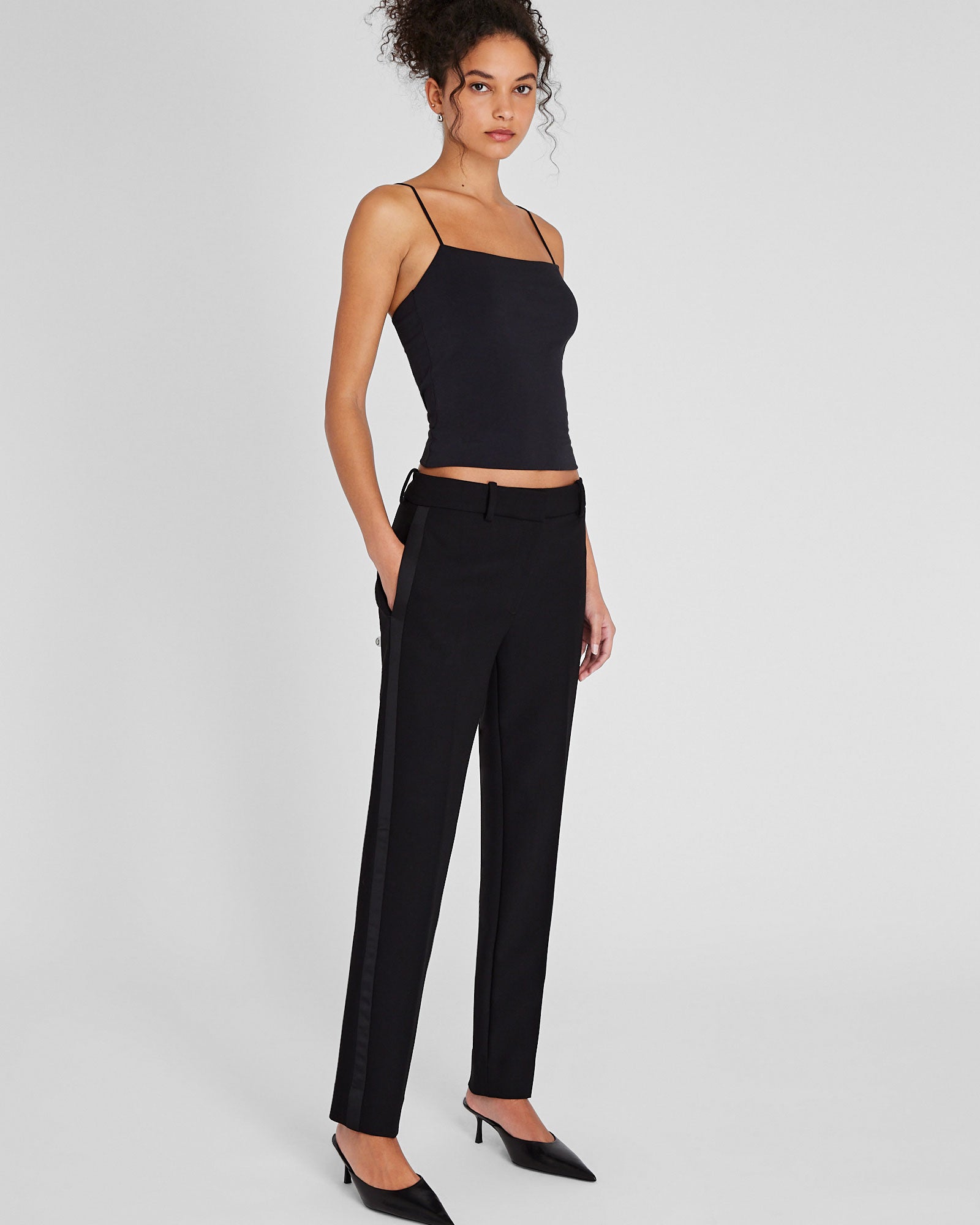 CLUB MONACO - Pantalon de smoking étroit - Noir