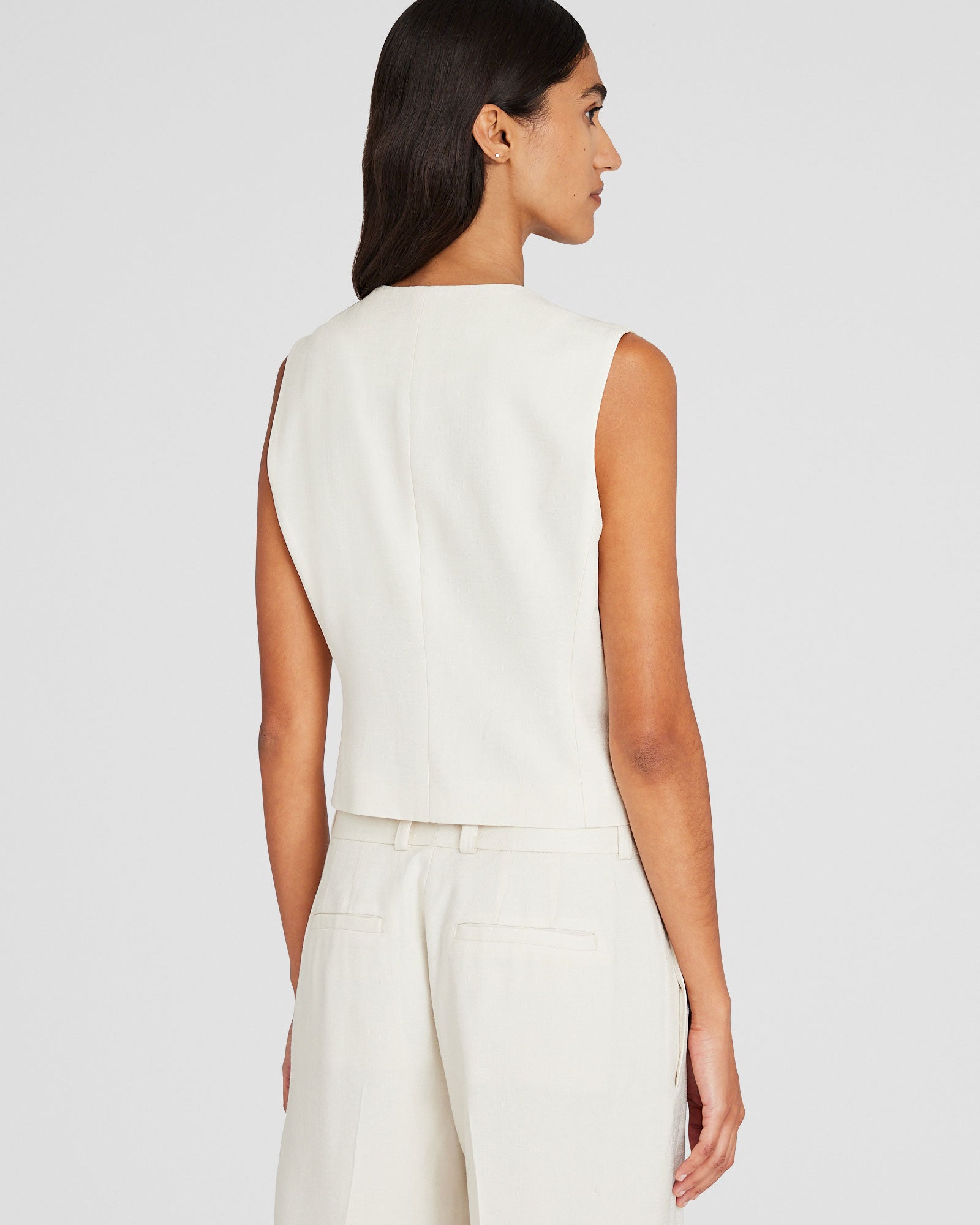 CLUB MONACO - Gilet classique impeccable - Grès