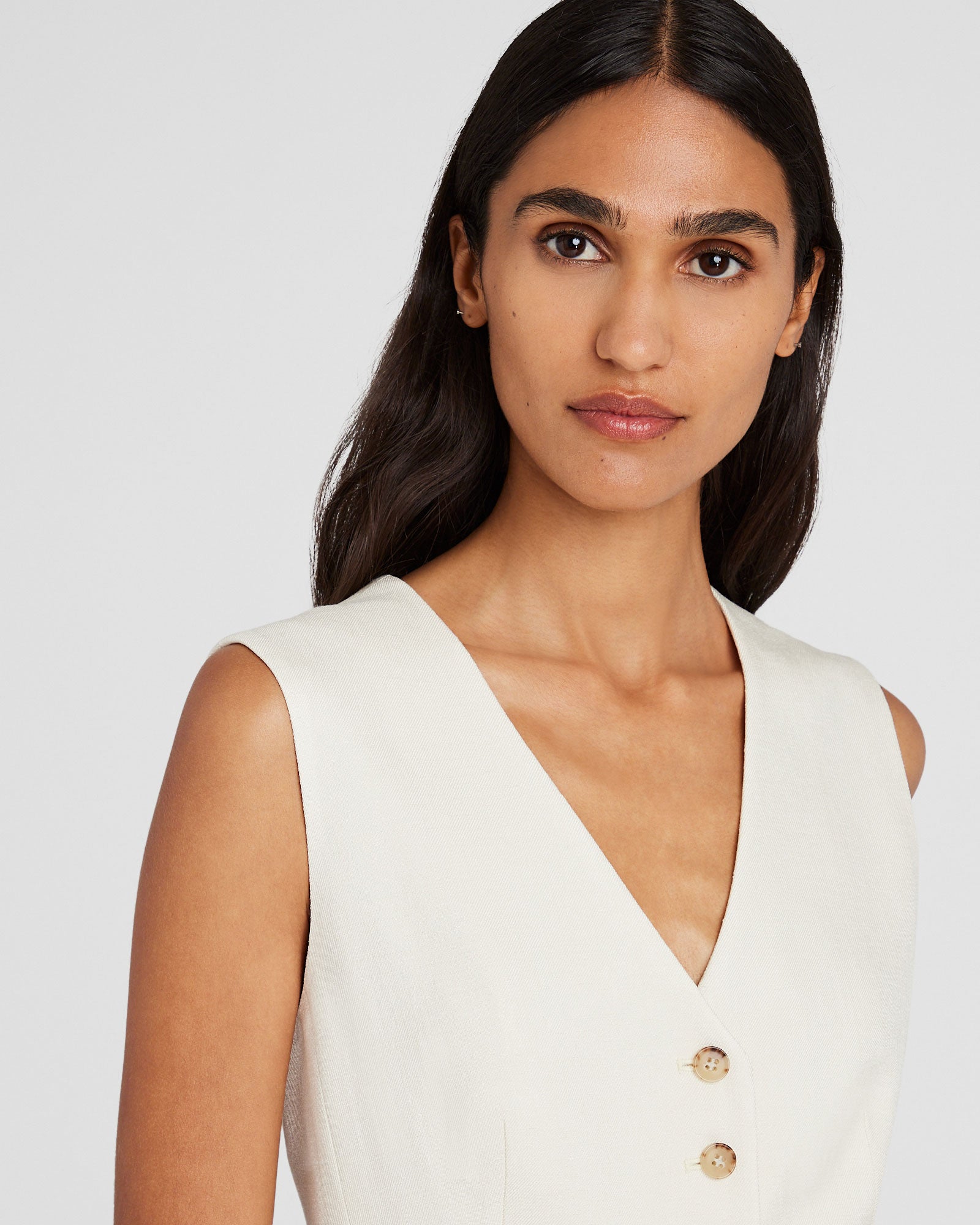 CLUB MONACO - Gilet classique impeccable - Grès