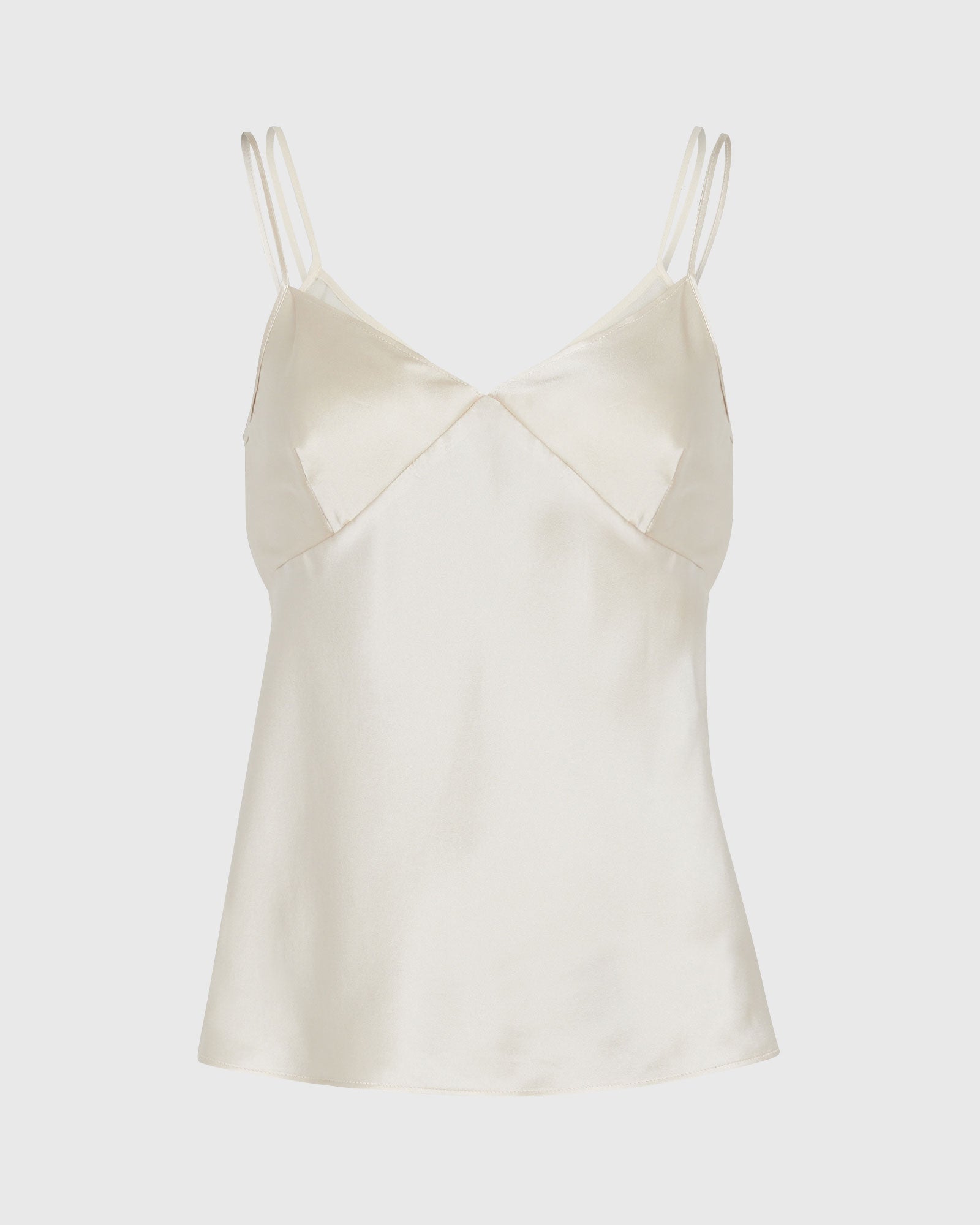 CLUB MONACO - Camisole en charmeuse de soie à double encolure - Bouleau