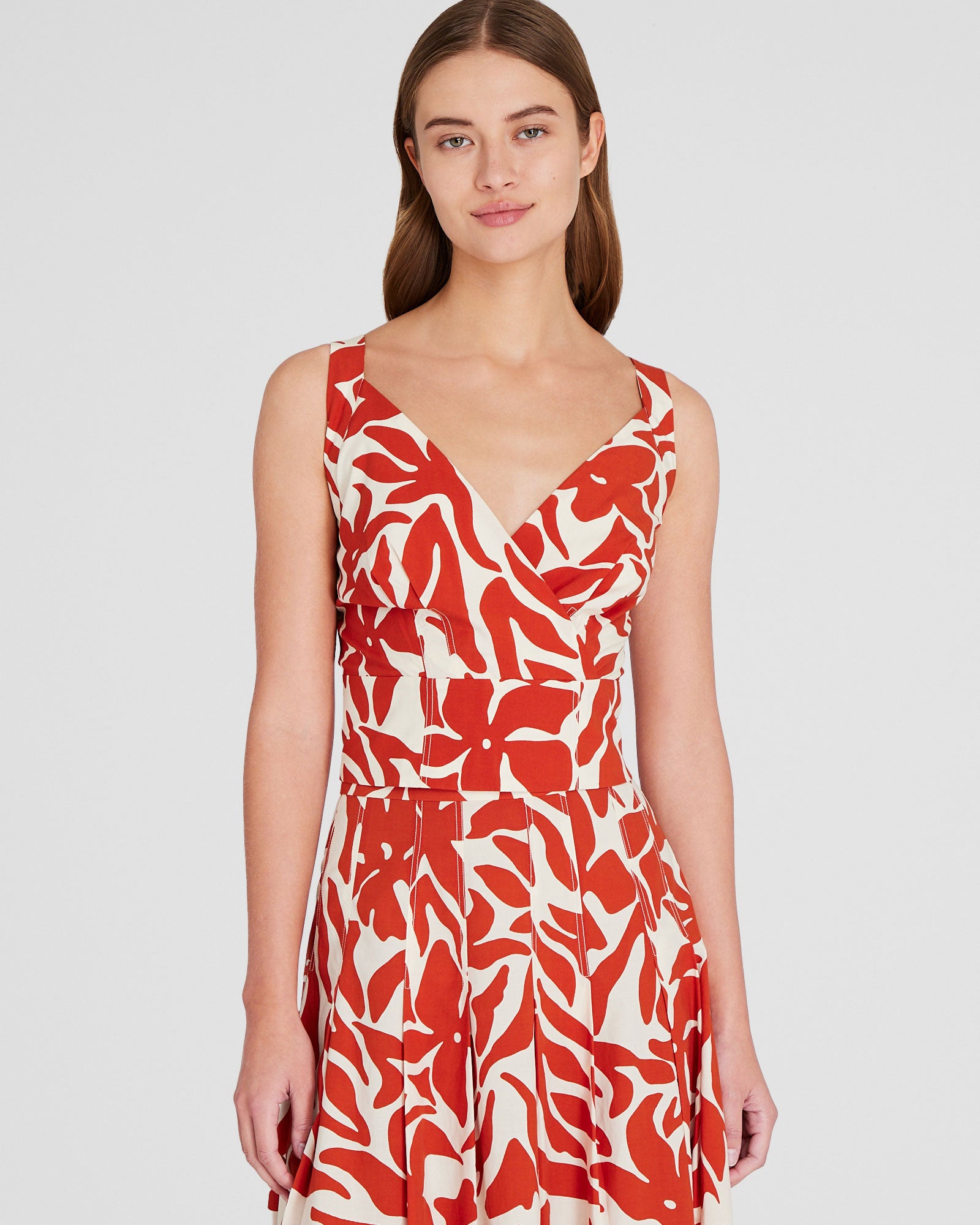 CLUB MONACO - Cross-Strap Top - Ruby Wine