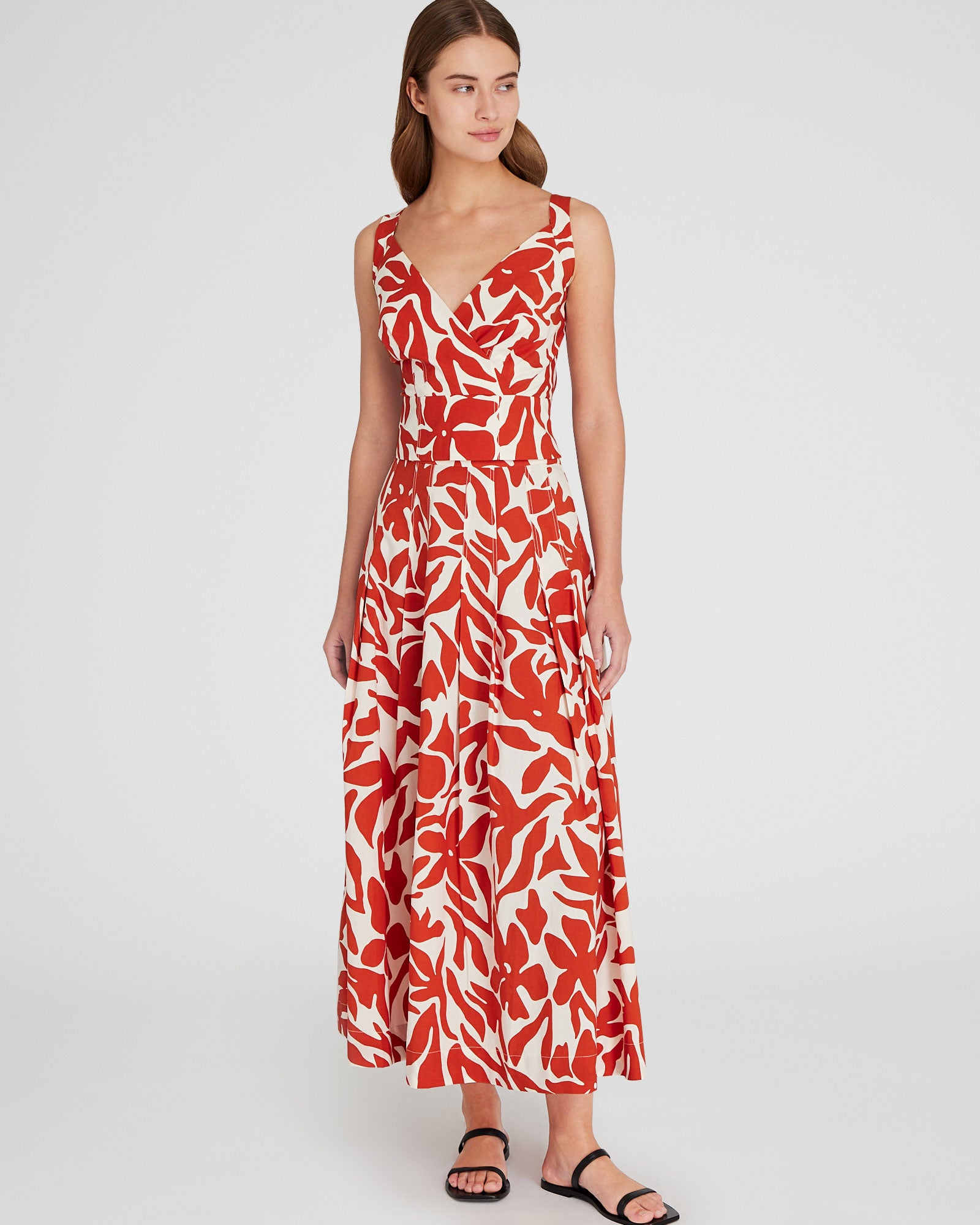CLUB MONACO - Cross-Strap Top - Ruby Wine