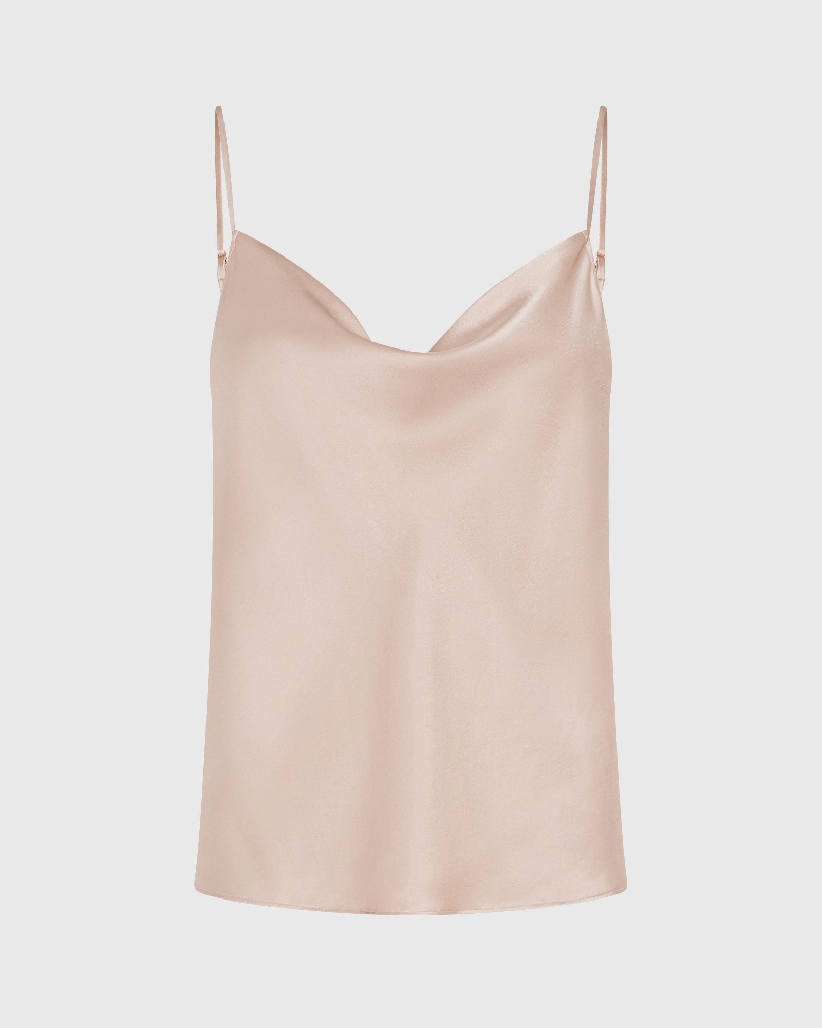 CLUB MONACO - Débardeur en soie charmeuse - Rose Poudré