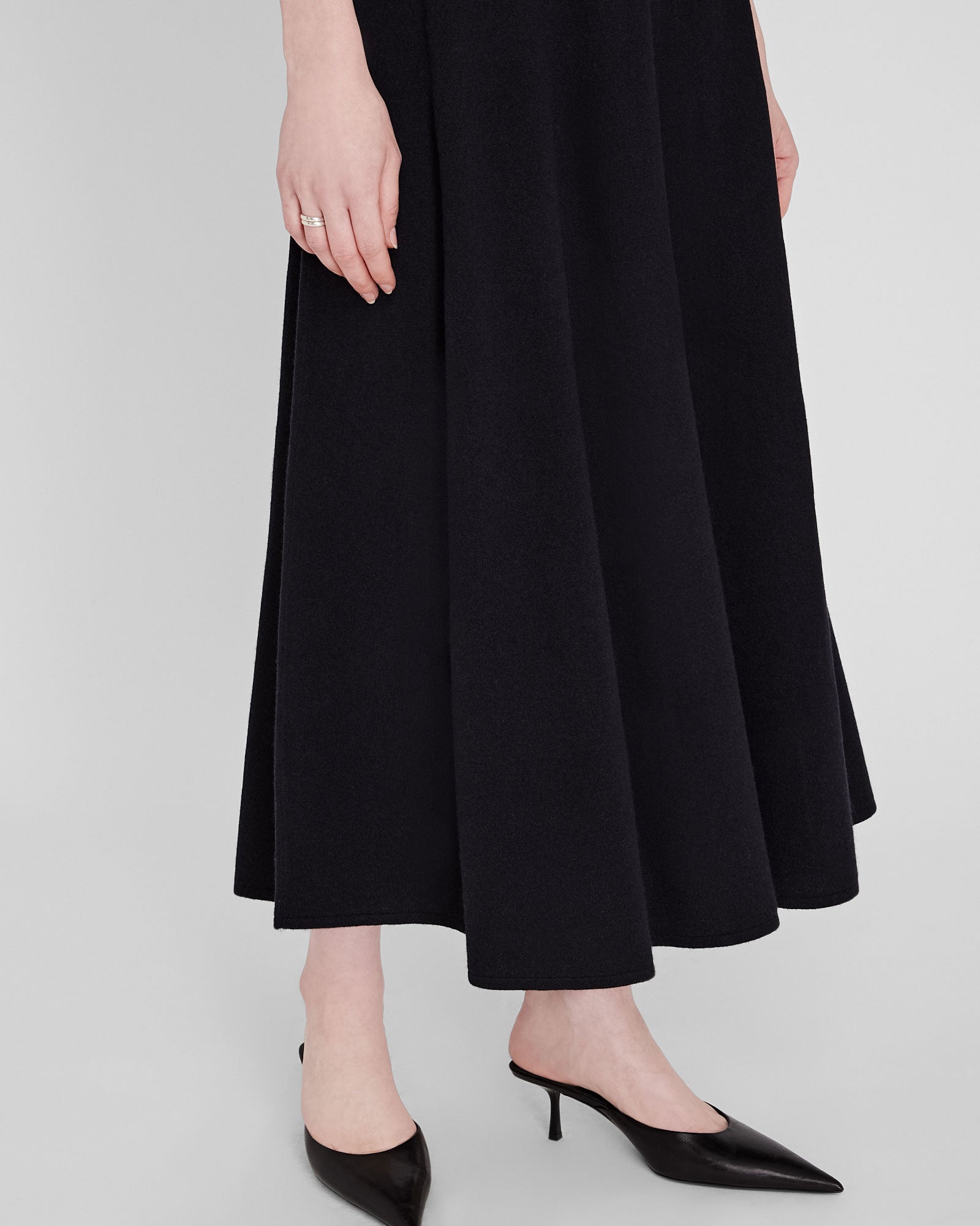 CLUB MONACO - Robe à col roulé sans manches - Noir