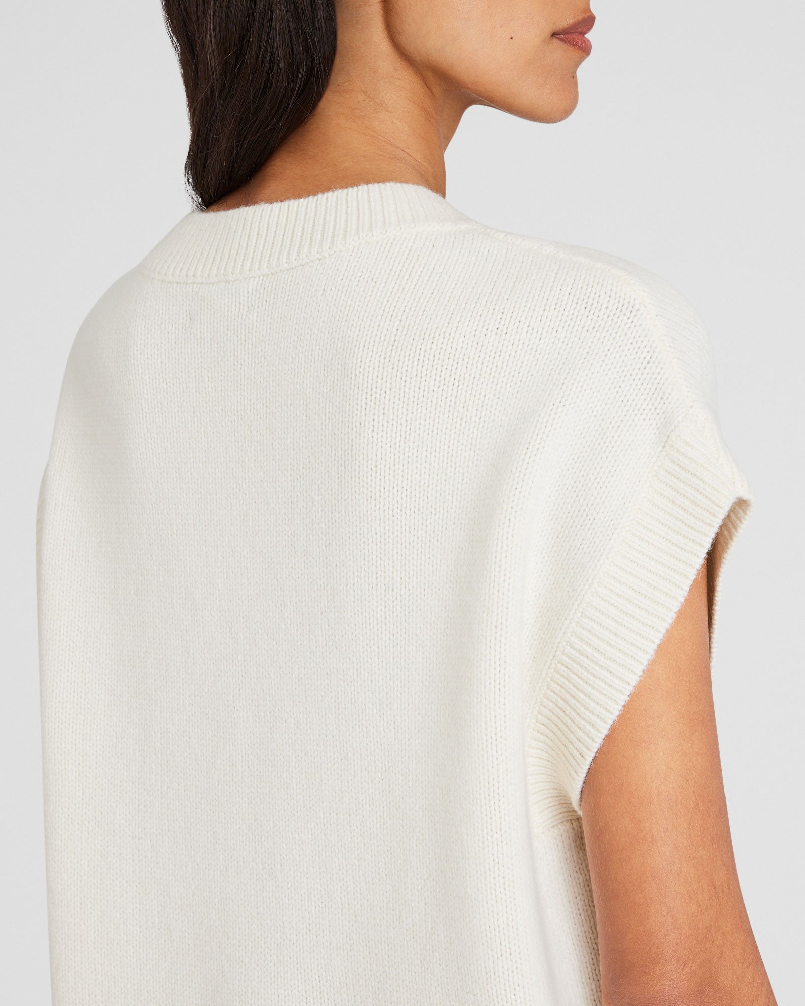 CLUB MONACO - Relaxed Sweater Vest - White