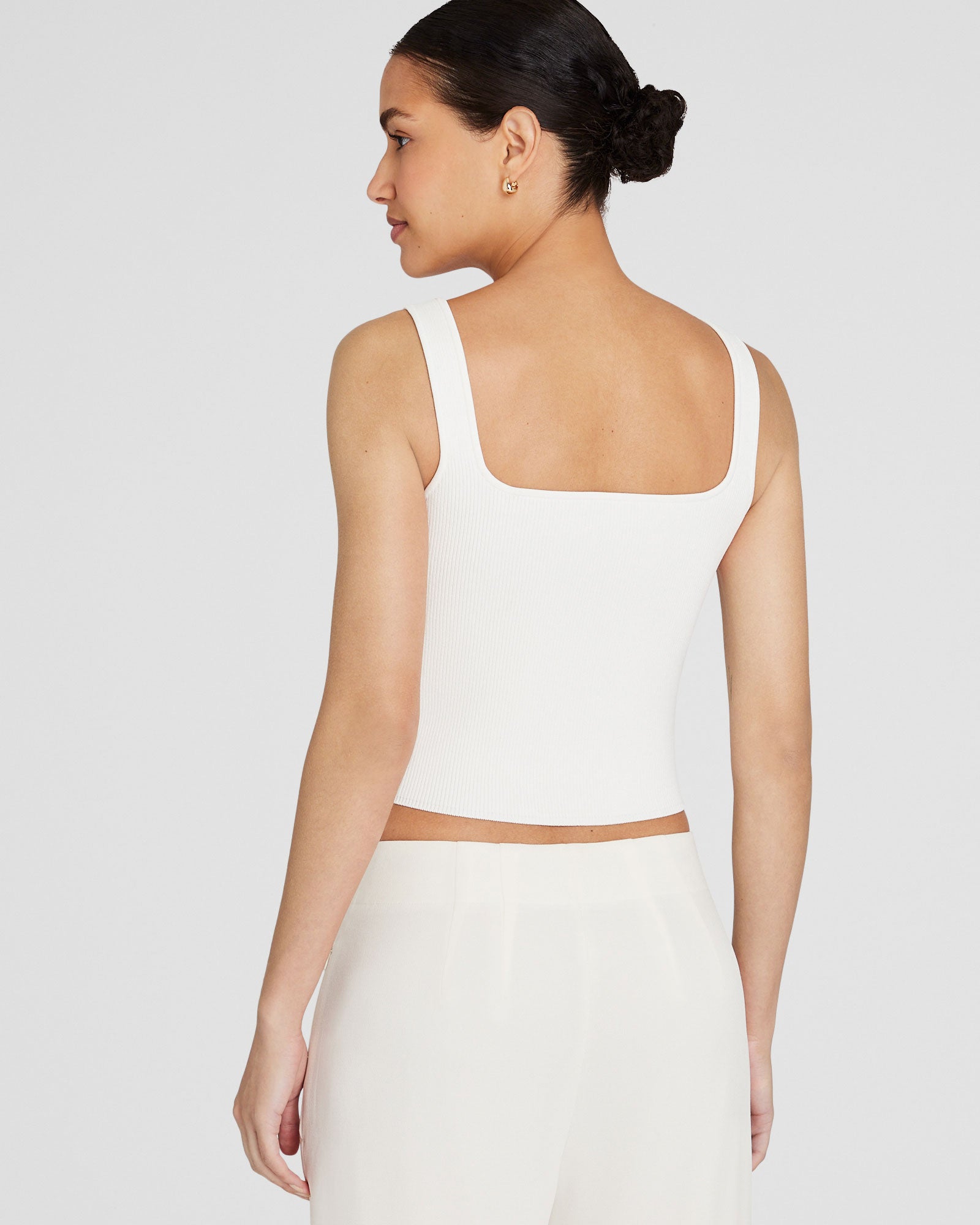 CLUB MONACO - Square Neck Tank - Ivory