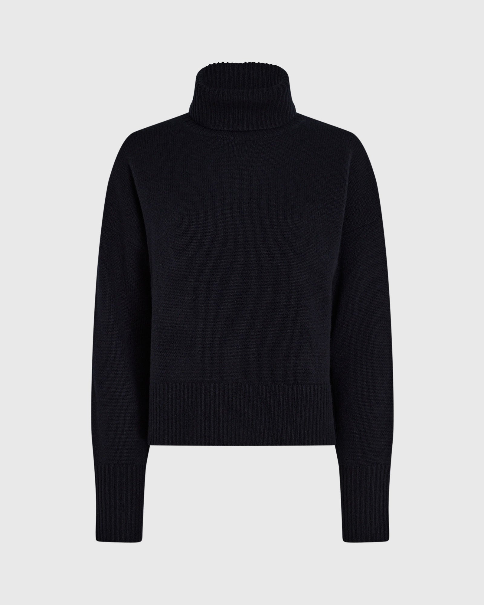 CLUB MONACO - Pull col roulé en cachemire - Noir