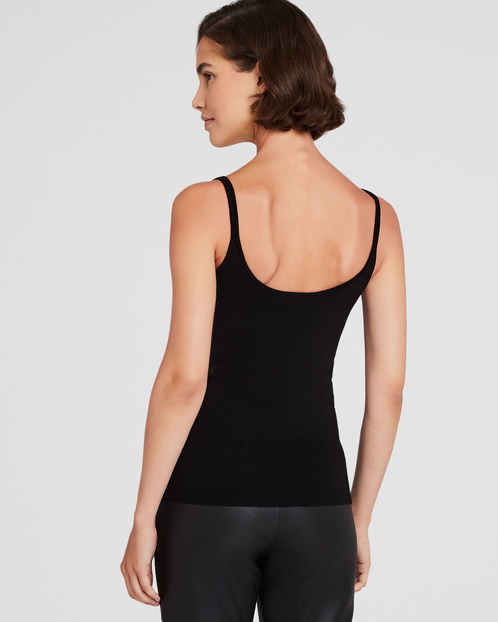 CLUB MONACO - Merino Rib Tank - Black