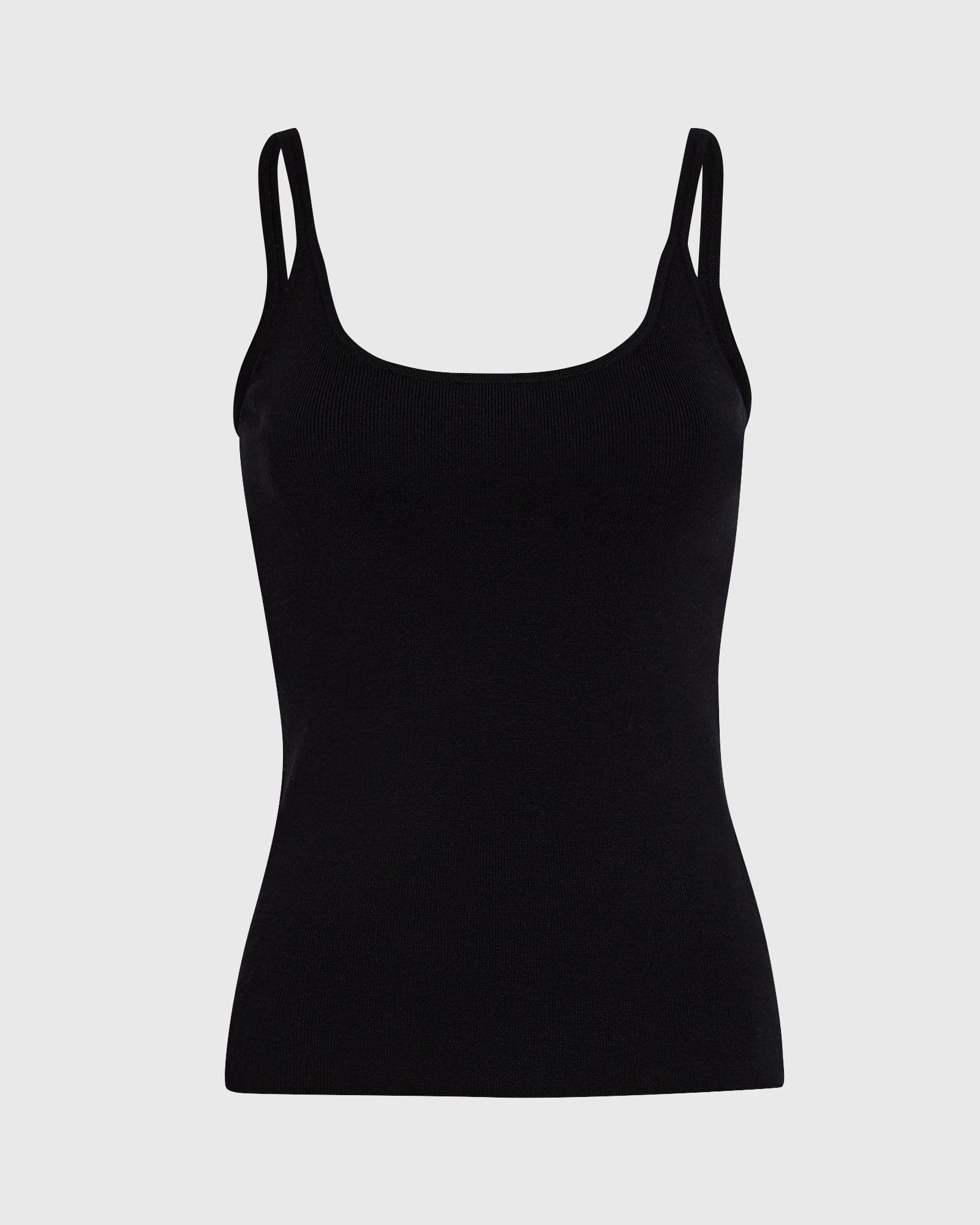 CLUB MONACO - Merino Rib Tank - Black