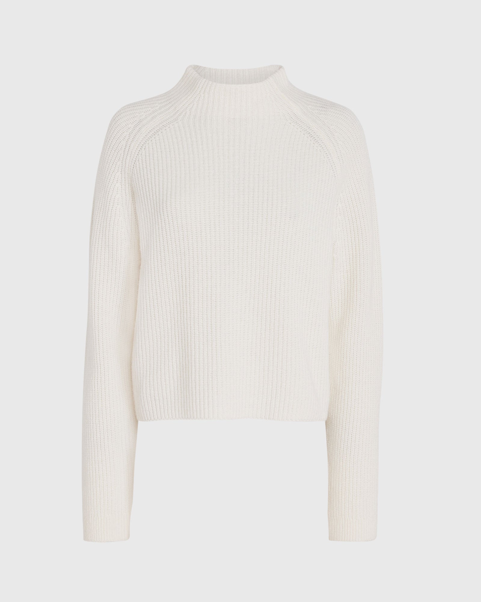 CLUB MONACO - Cashmere Cropped Mockneck Sweater - Ivory