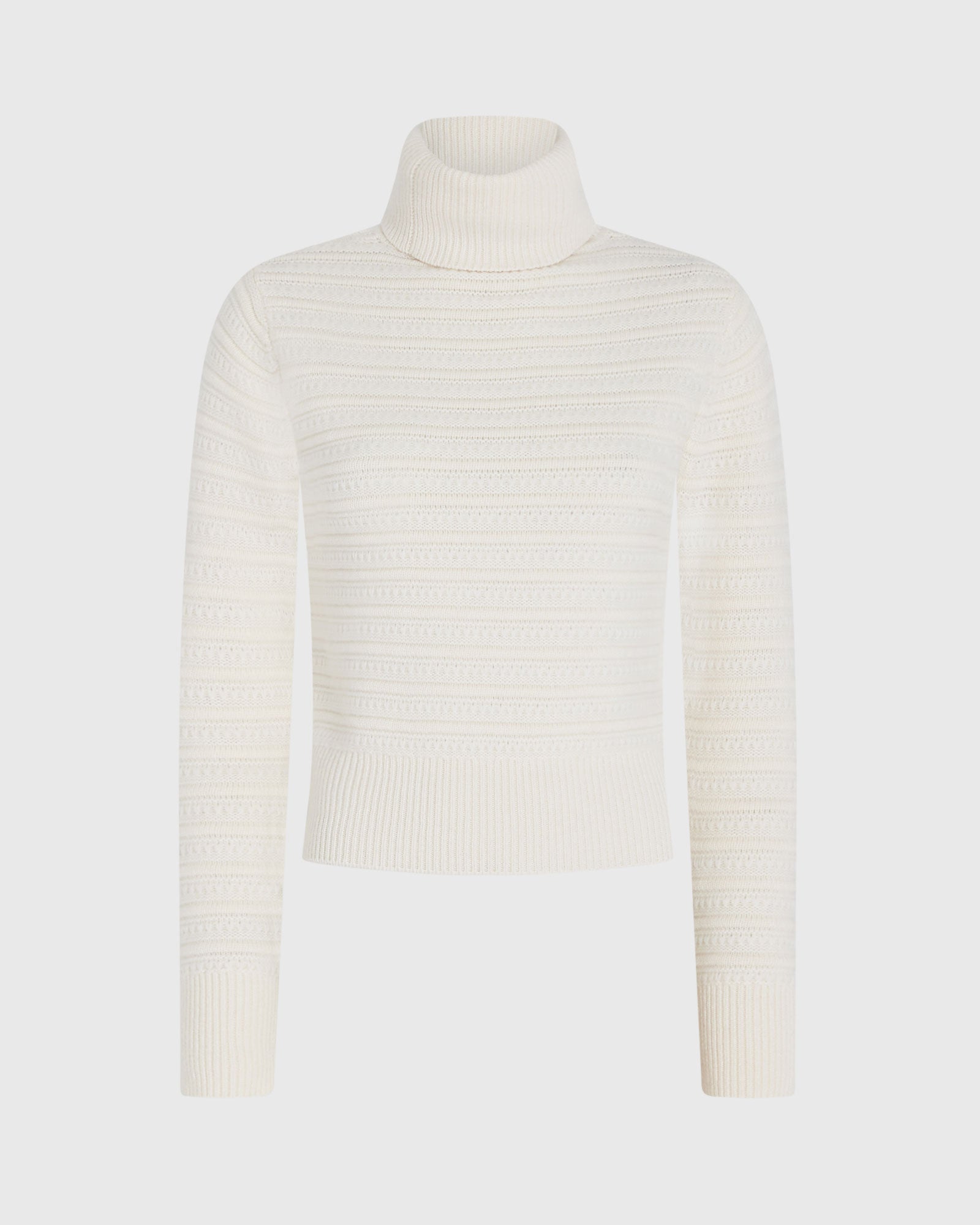 CLUB MONACO - Chandail cachemire maille texturée - Ivoire