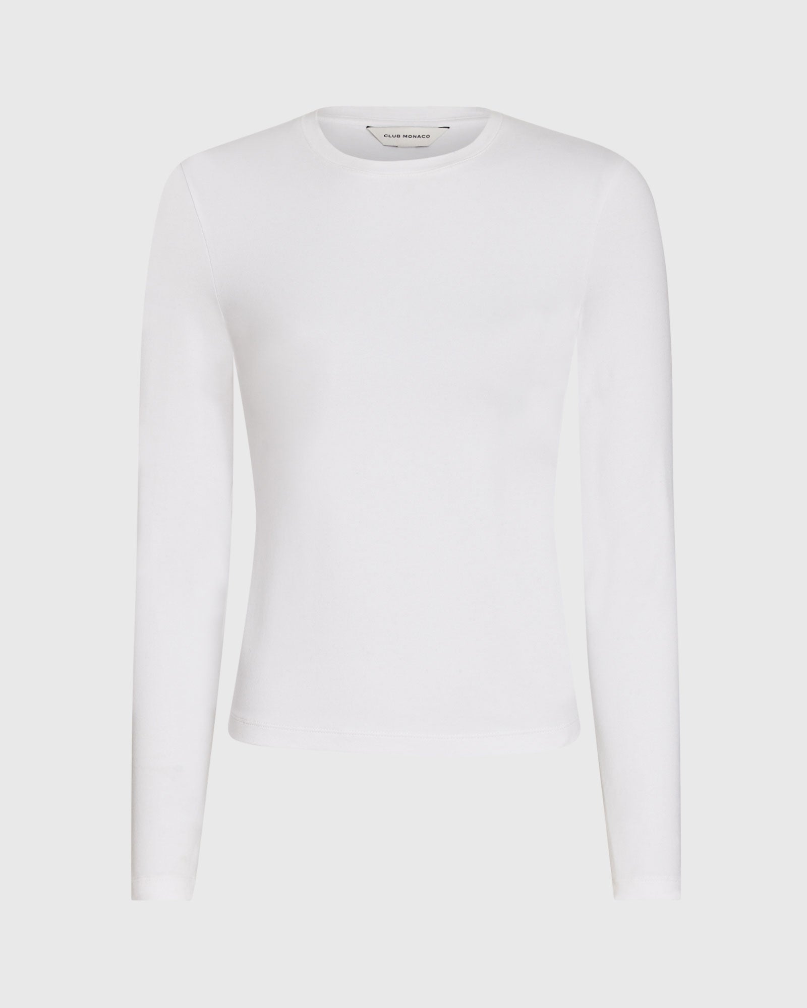 CLUB MONACO - Contour Long-Sleeve Top - White