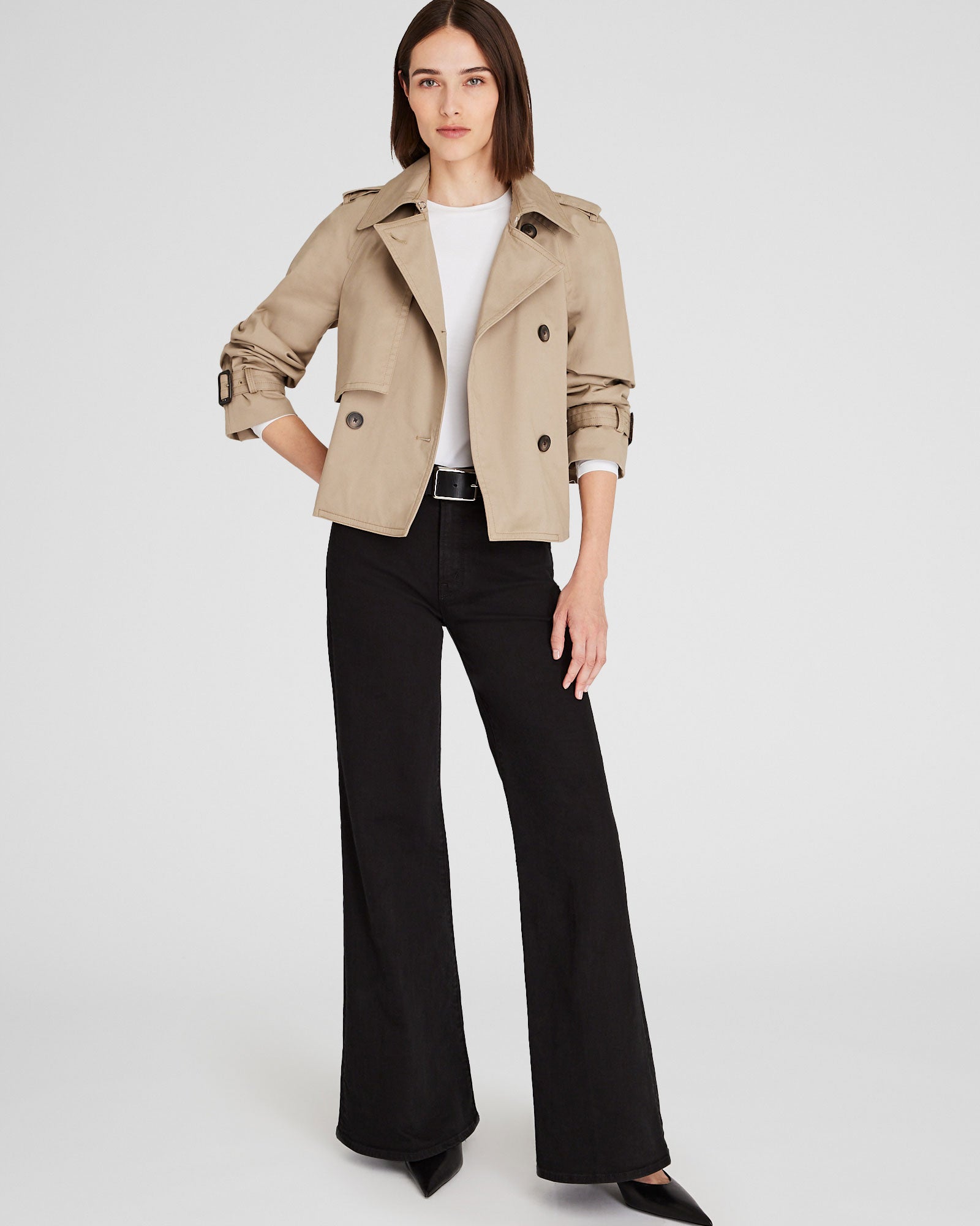 CLUB MONACO - Contour Long-Sleeve Top - White