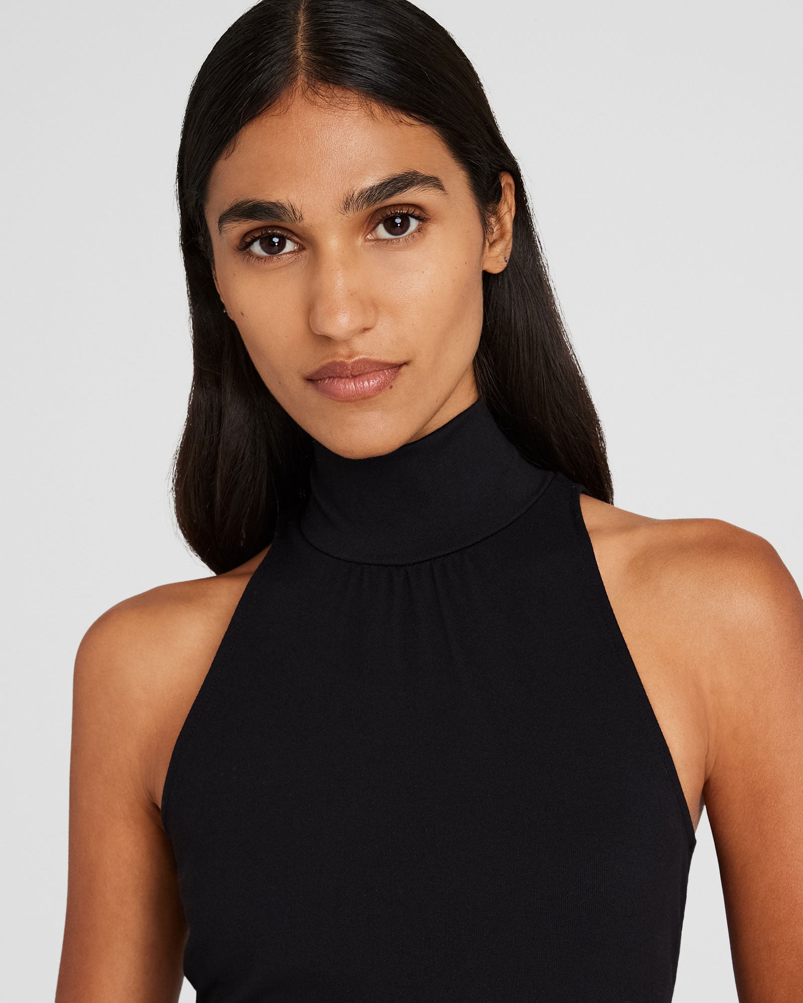 CLUB MONACO - Sleeveless Mockneck Top - Black