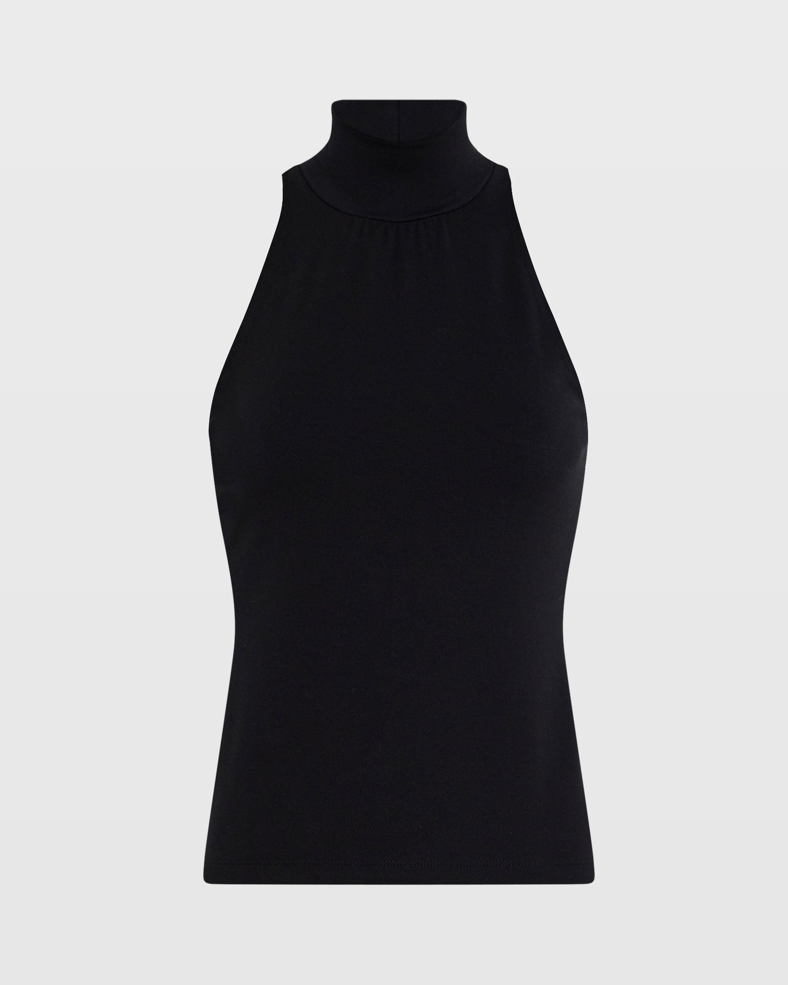 CLUB MONACO - Sleeveless Mockneck Top - Black