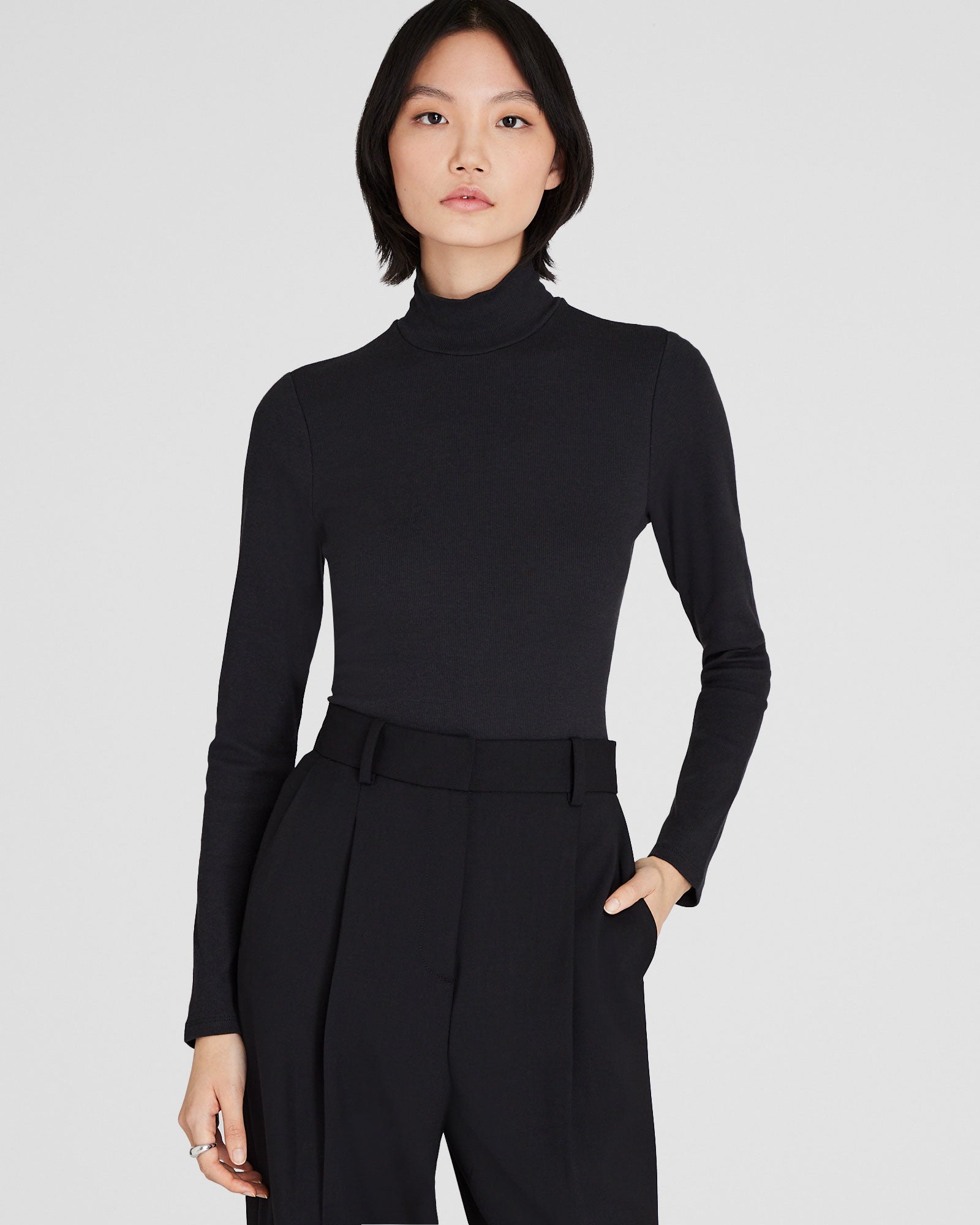 CLUB MONACO - Col roulé Bowee - Noir