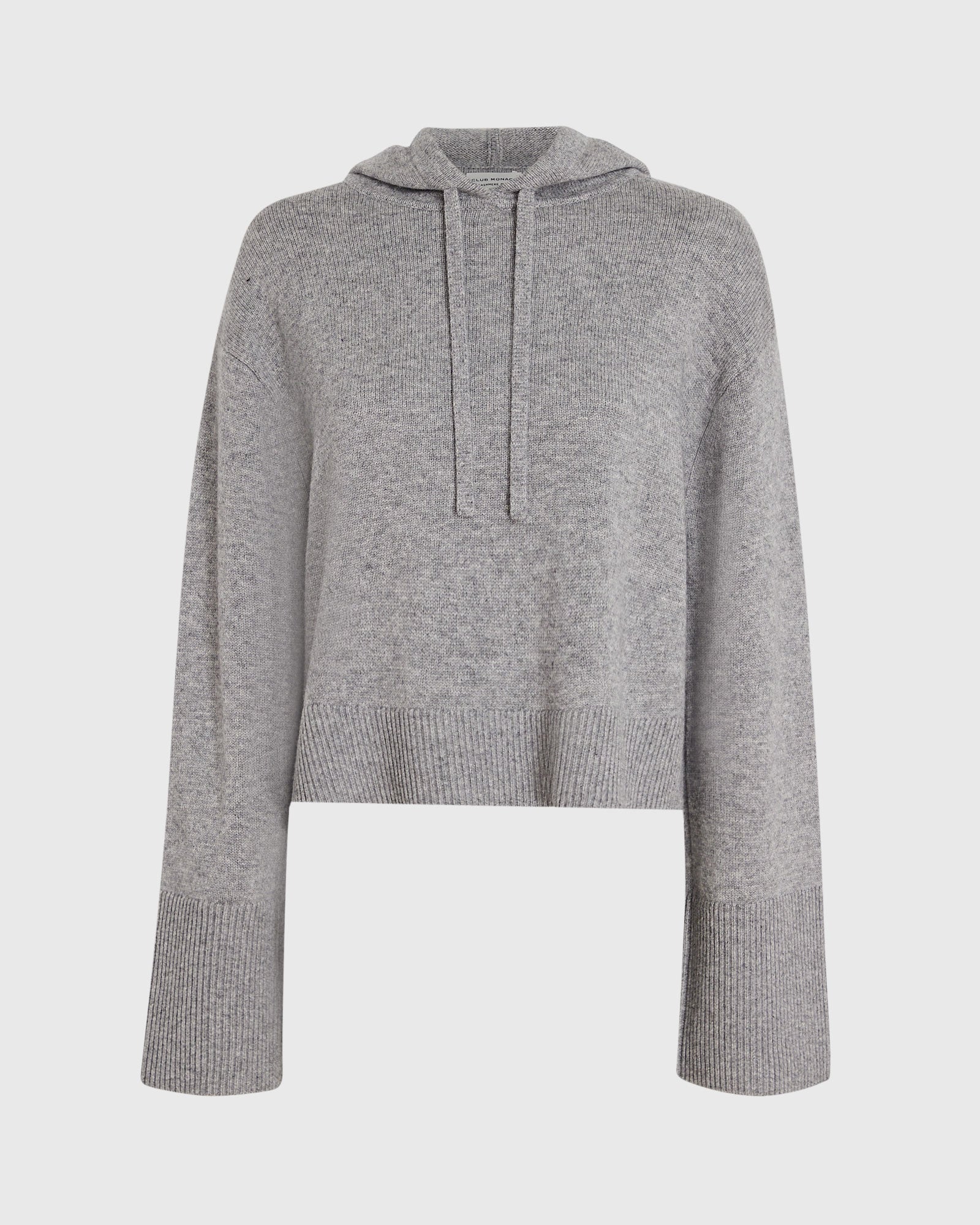 CLUB MONACO - Chandail à capuchon décontracté - Gris Chiné Moyen