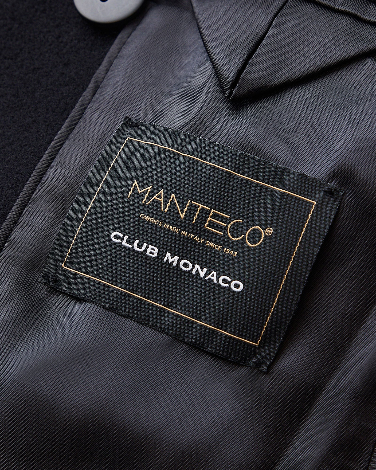 CLUB MONACO - Wool Cinched Waist Coat - Black