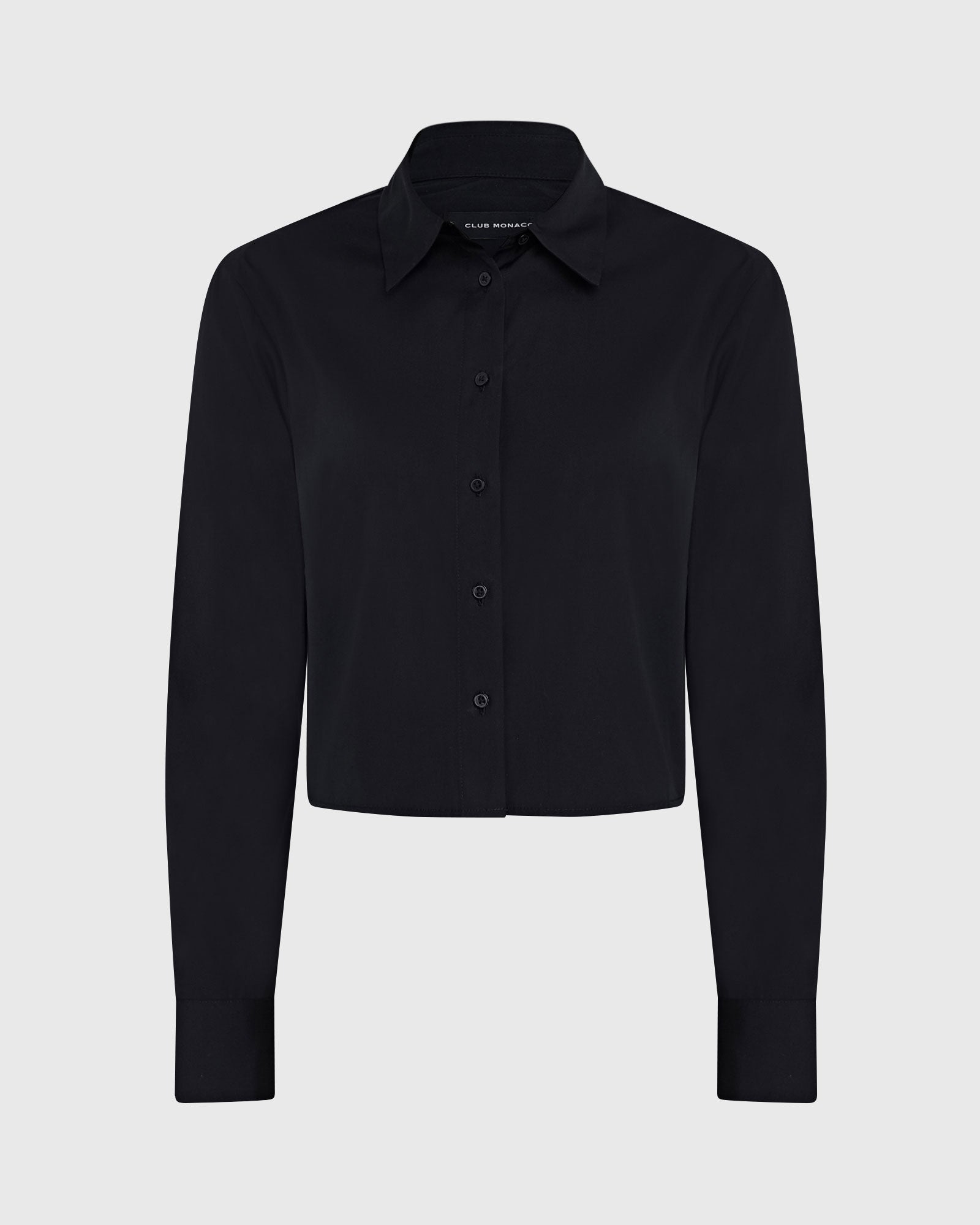CLUB MONACO - CHEMISE COURTE À BOUTONS - Noir