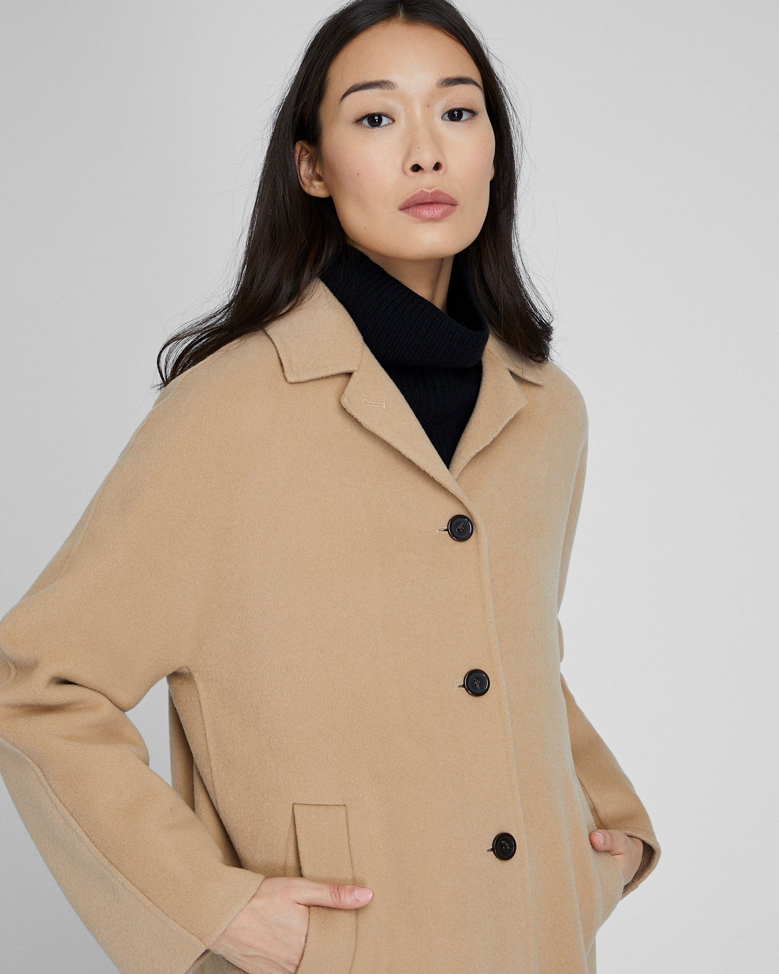 CLUB MONACO - Capsule Faith Long Coat - Camel