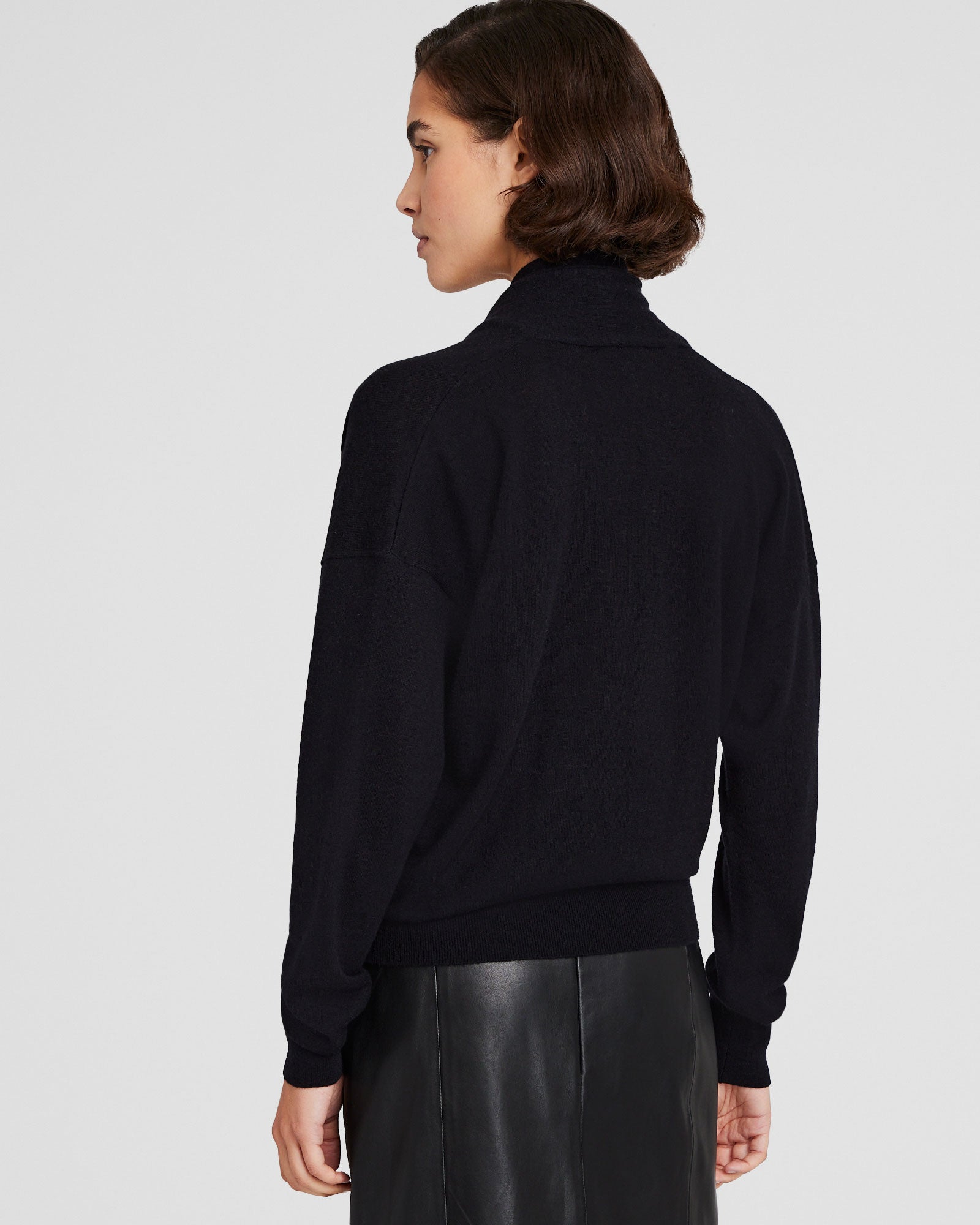CLUB MONACO - Cashmere Wrap Sweater - Black
